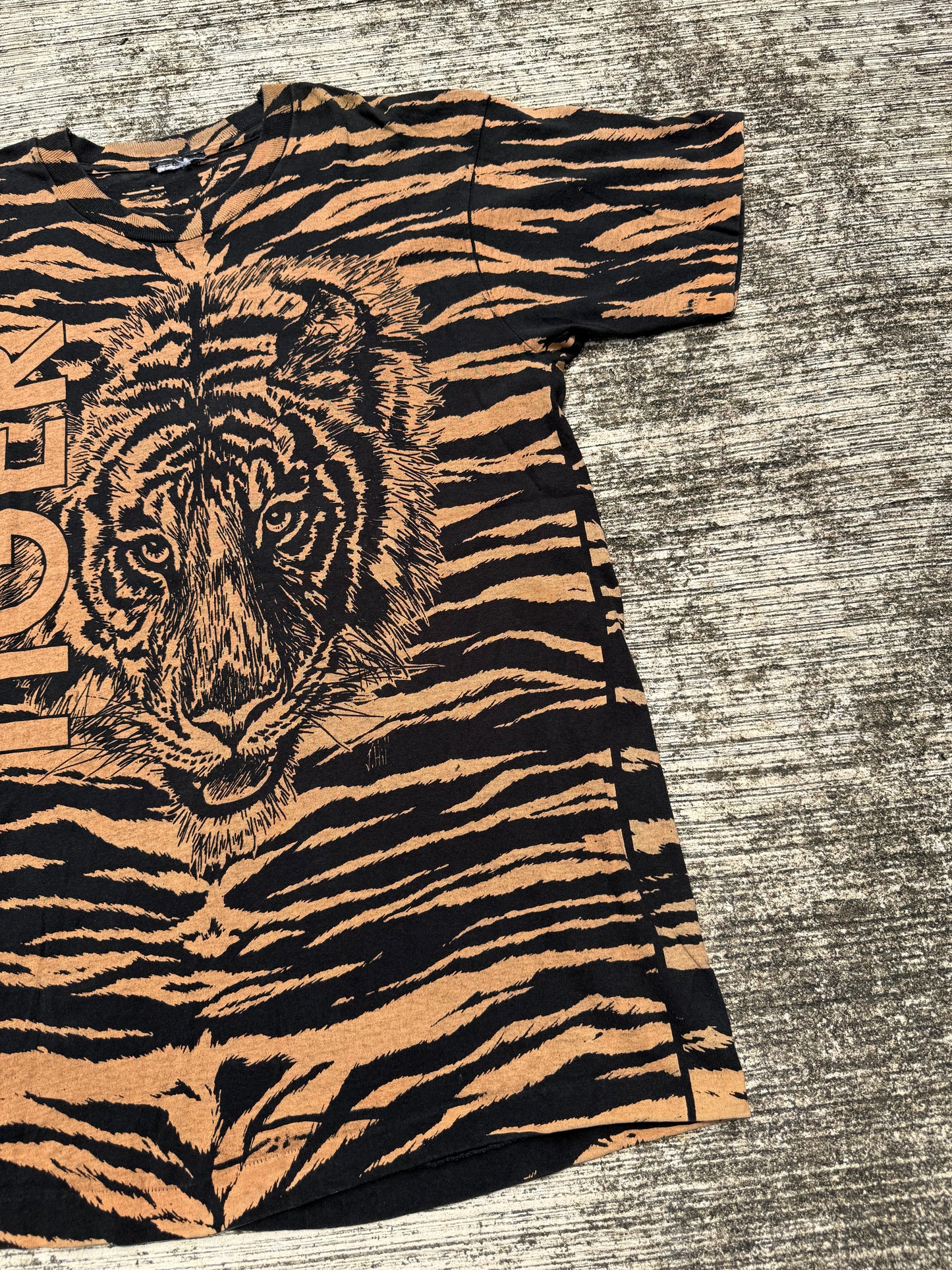 Vintage Tiger All Over Print T-Shirt