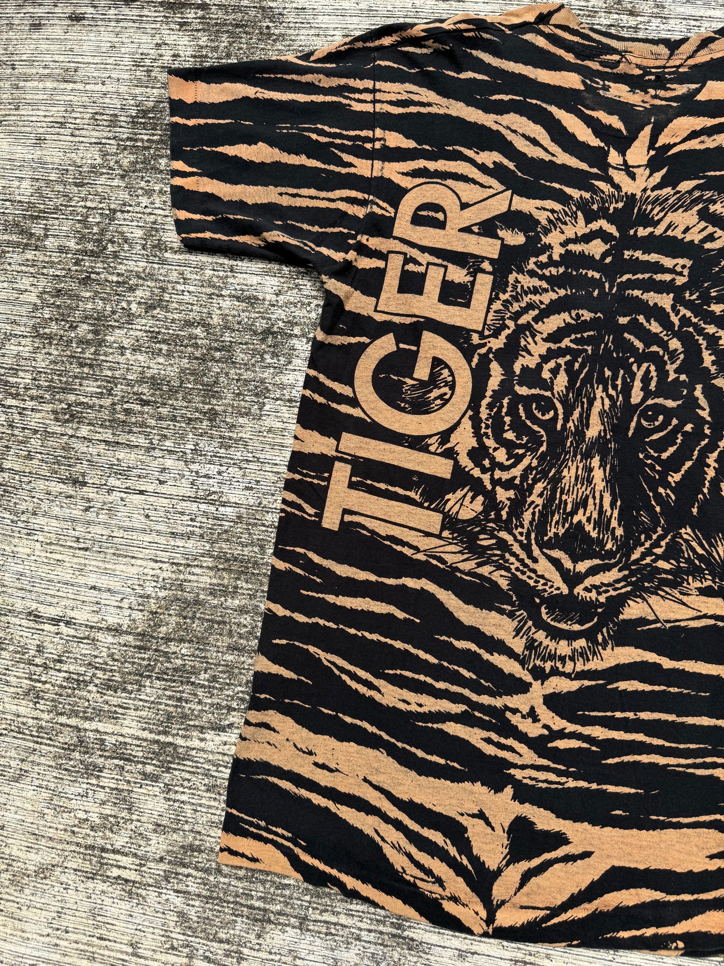 Vintage Tiger All Over Print T-Shirt