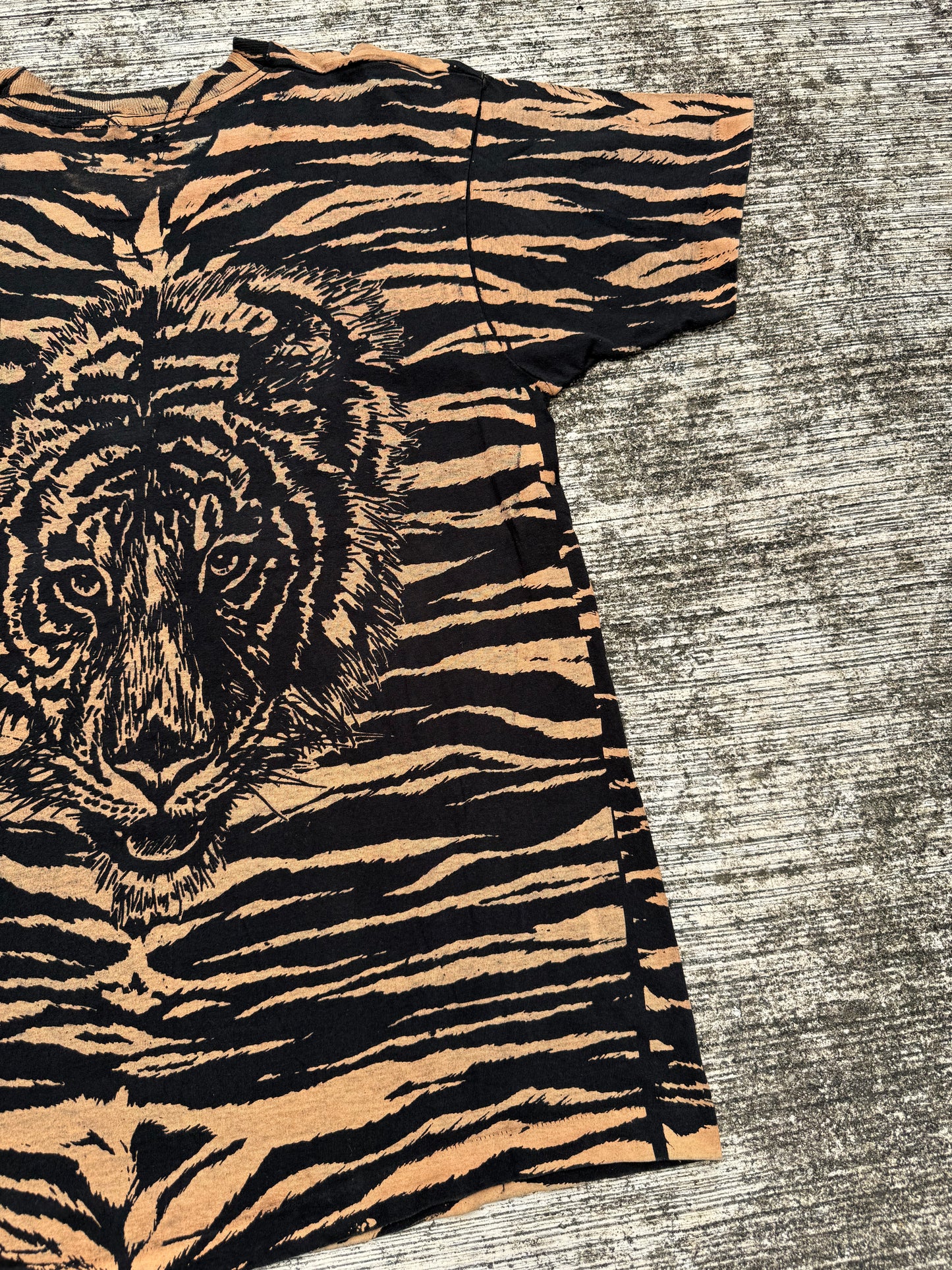 Vintage Tiger All Over Print T-Shirt