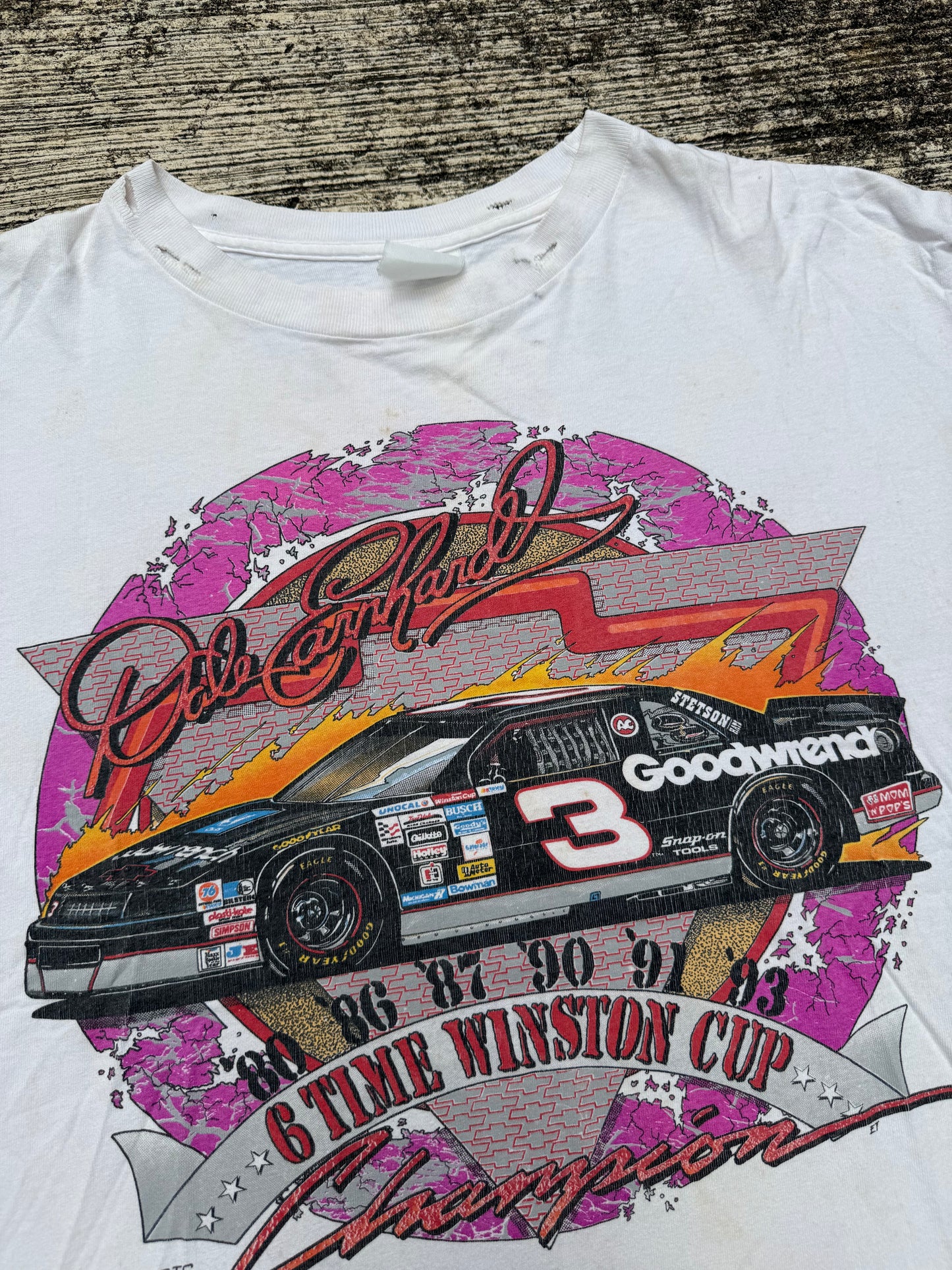 1990s Dale Earnhardt NASCAR Winston Cup Champion Tee