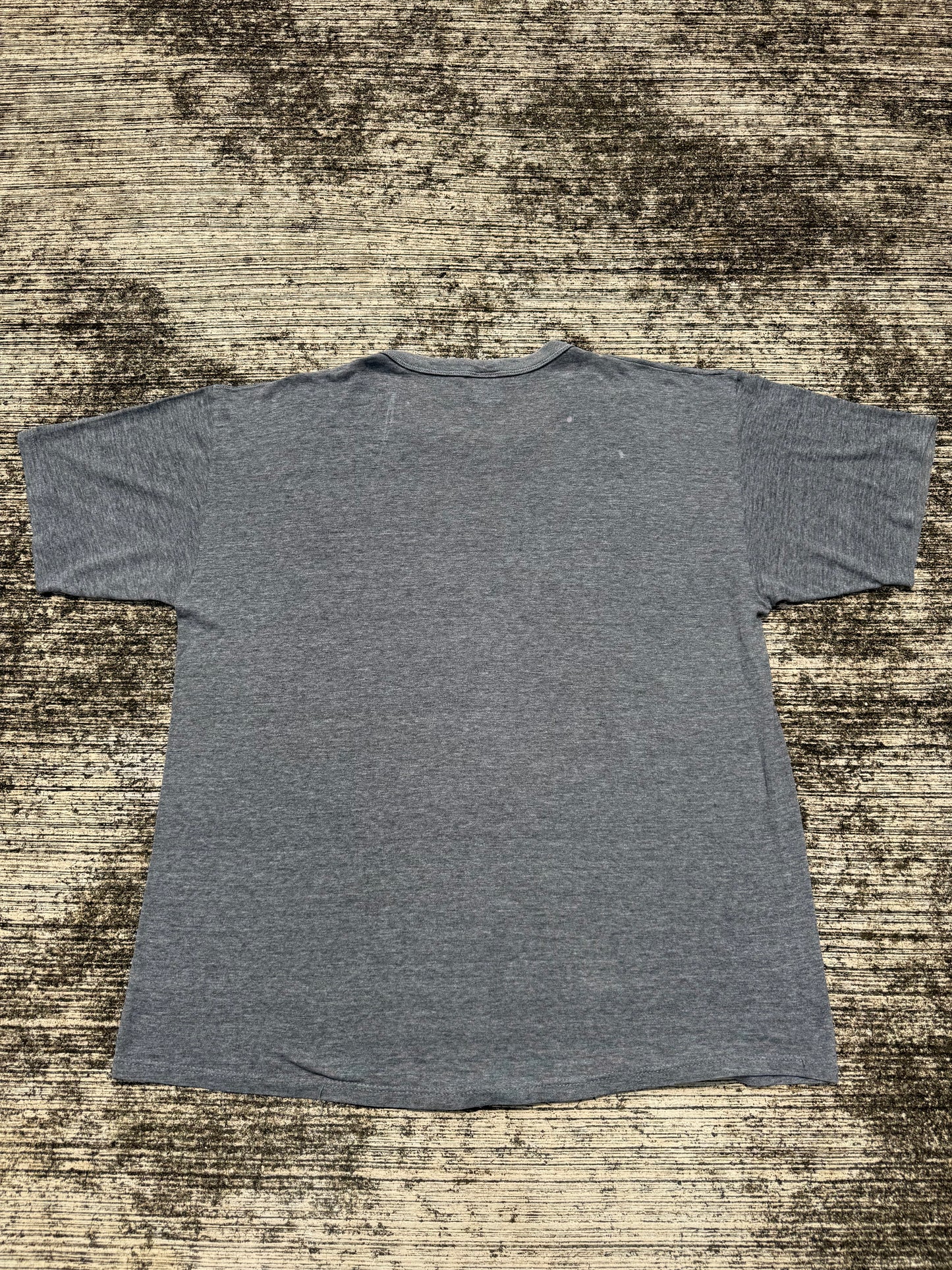 Vintage 90s Russell Athletic Tri-Blend Heather Grey Blank Tee