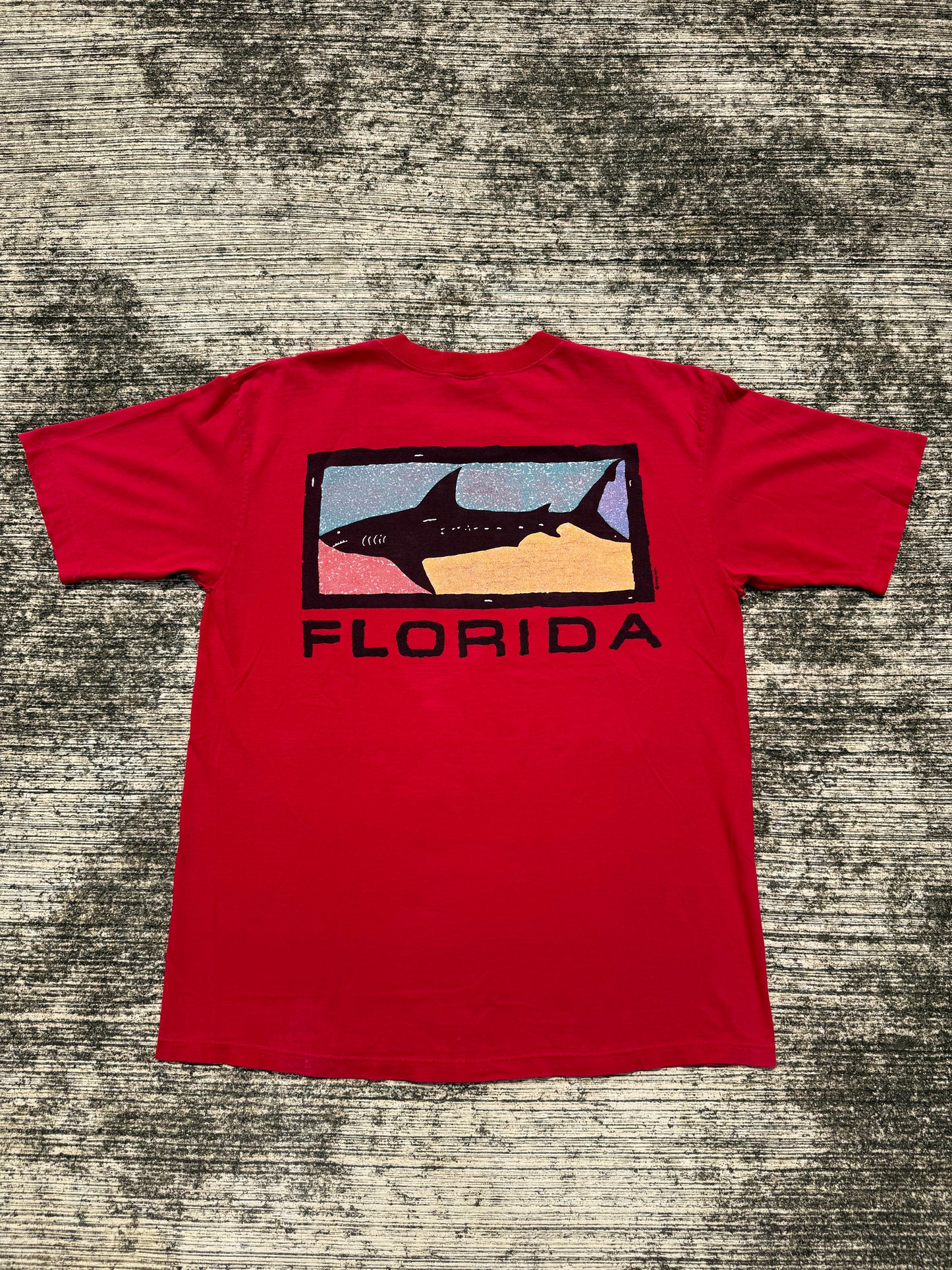 Vintage 90s Crazy Shirts Hawaii Florida Shark Tee