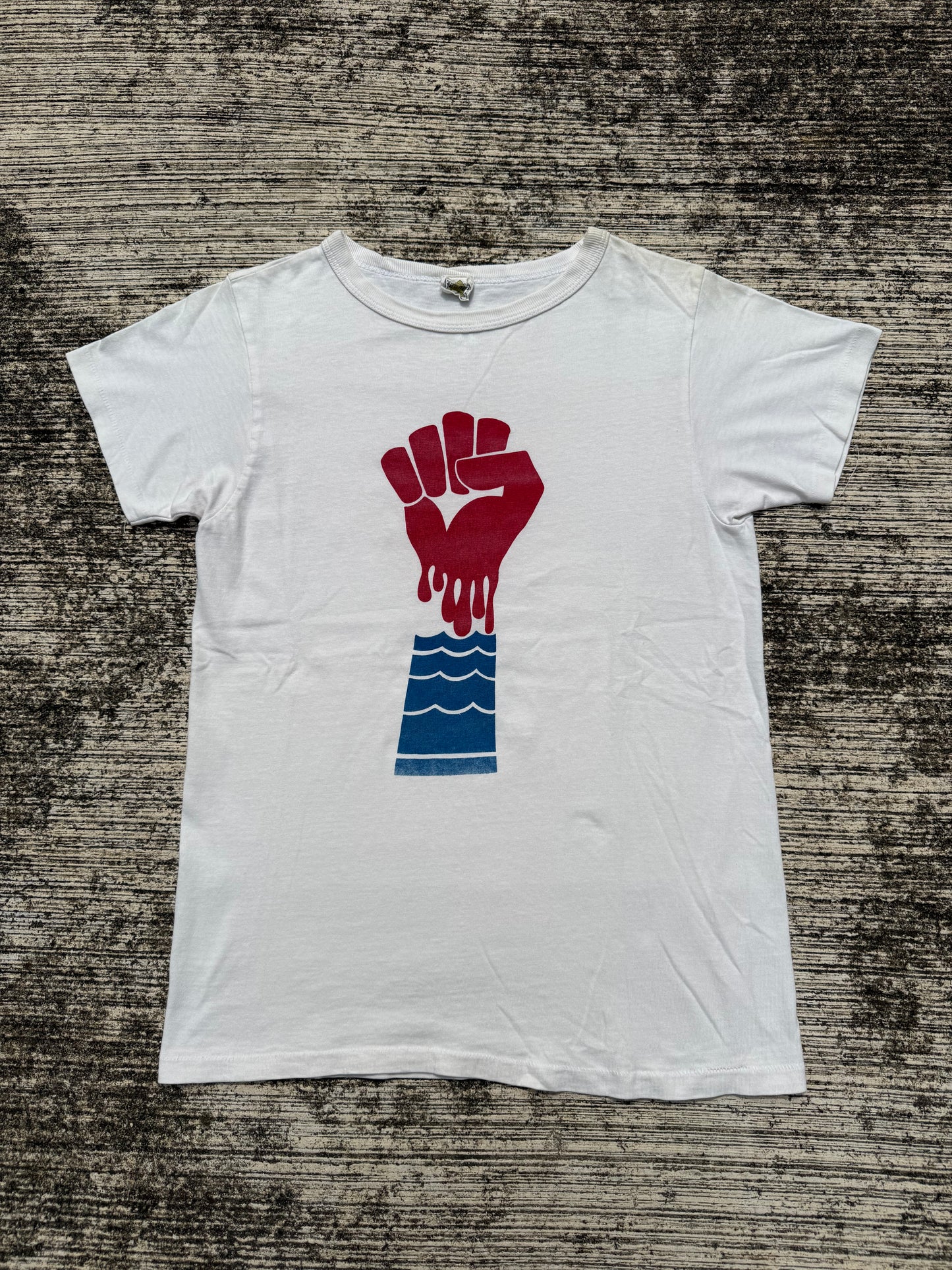 Vintage 1970s Fight Mart Protest Graphic Tee