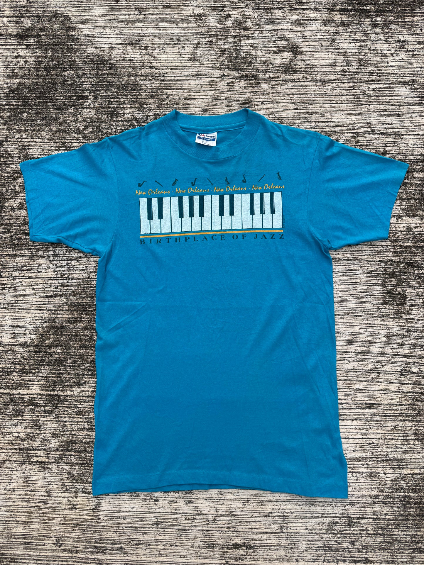 Vintage 1980s New Orleans Jazz Tee – Birthplace of Jazz