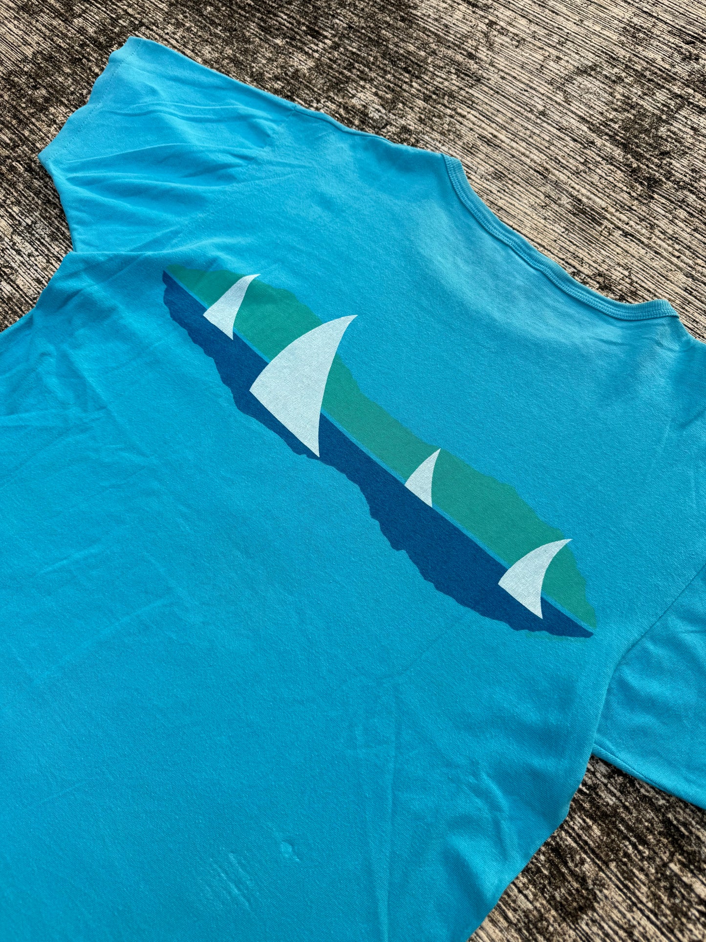 Vintage 1980s Crazy Shirts Hawaii Sailing Tee