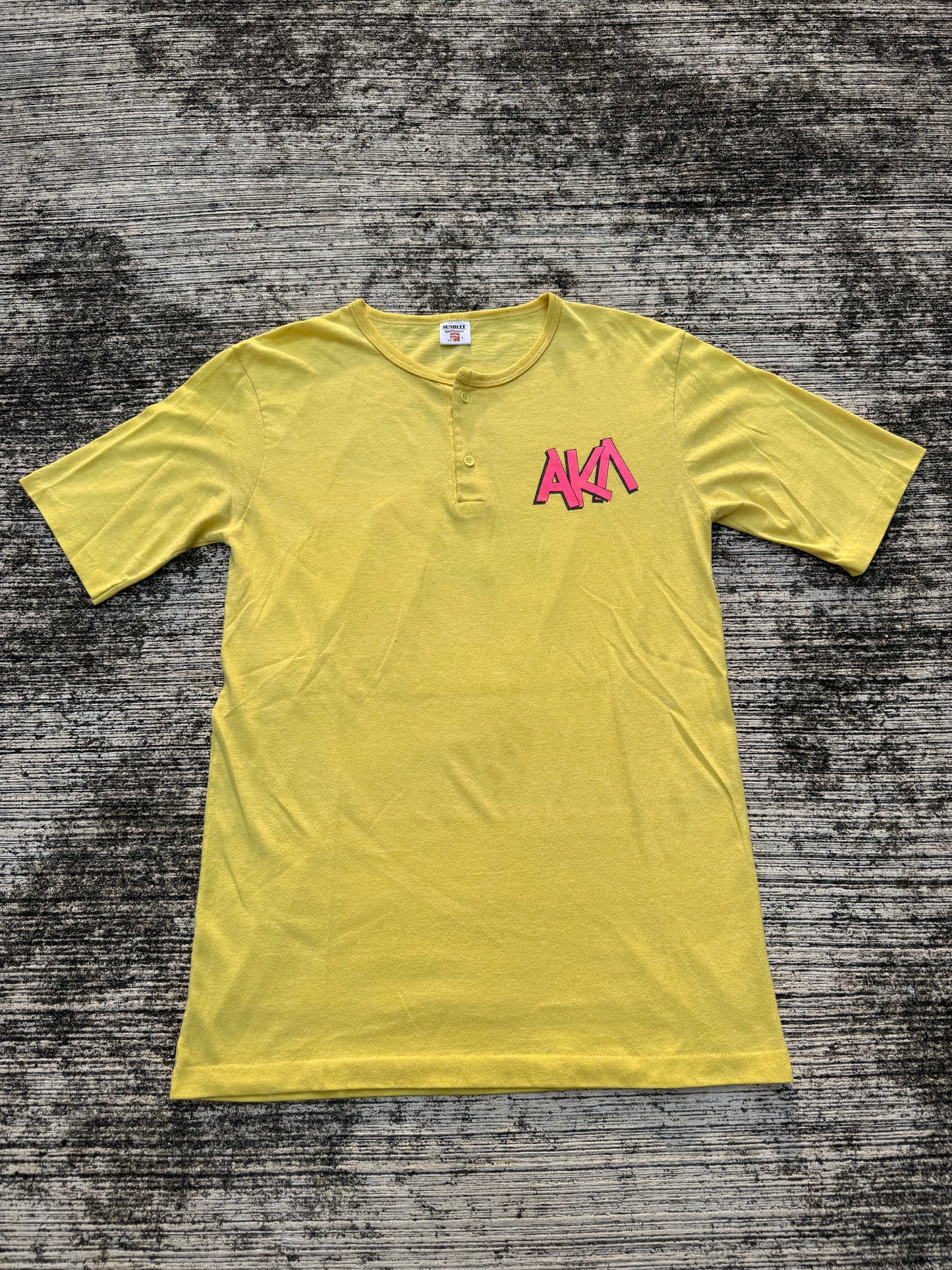 Vintage 1980s University of Kansas Henley Tee