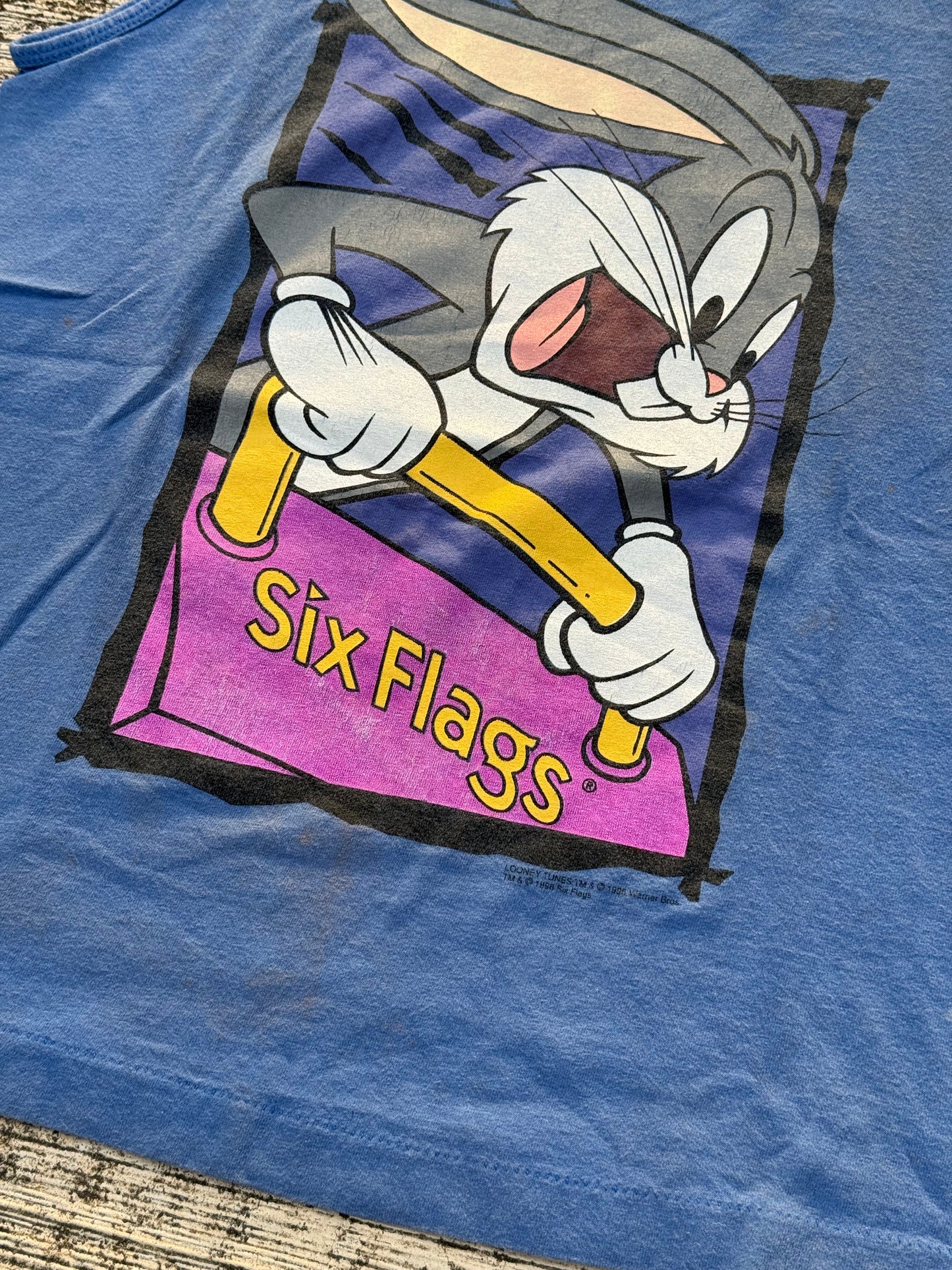 Vintage 1990s Bugs Bunny Six Flags Tank Top