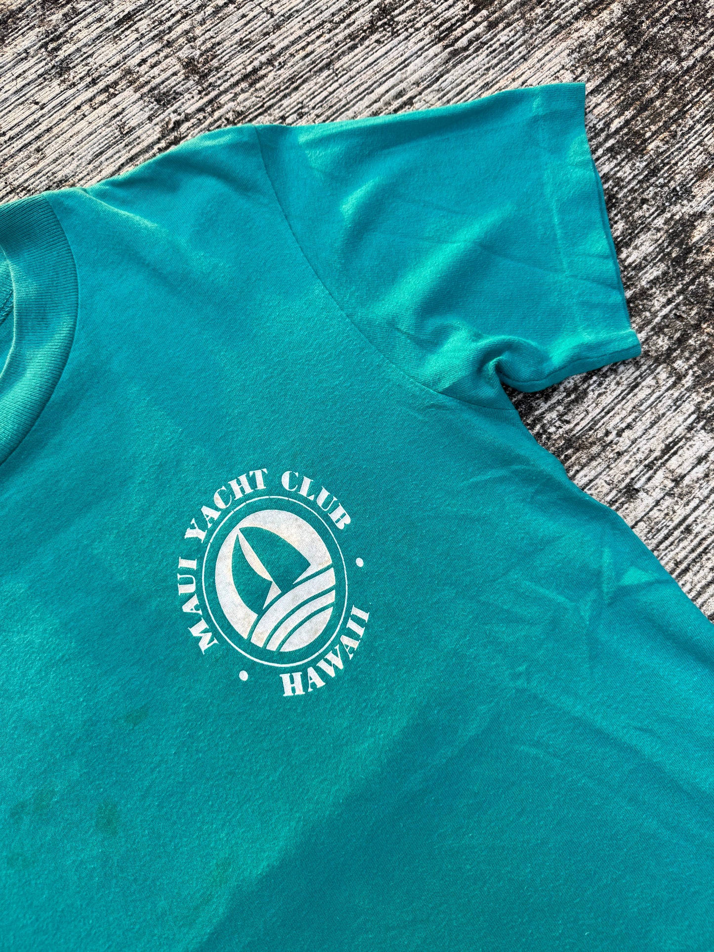 Vintage 1980s Maui Yacht Club Hawaii Tee