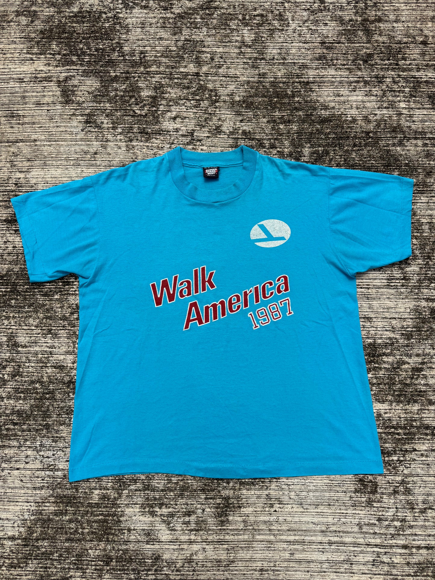 Vintage 1987 Eastern Airlines “Walk America” Tee