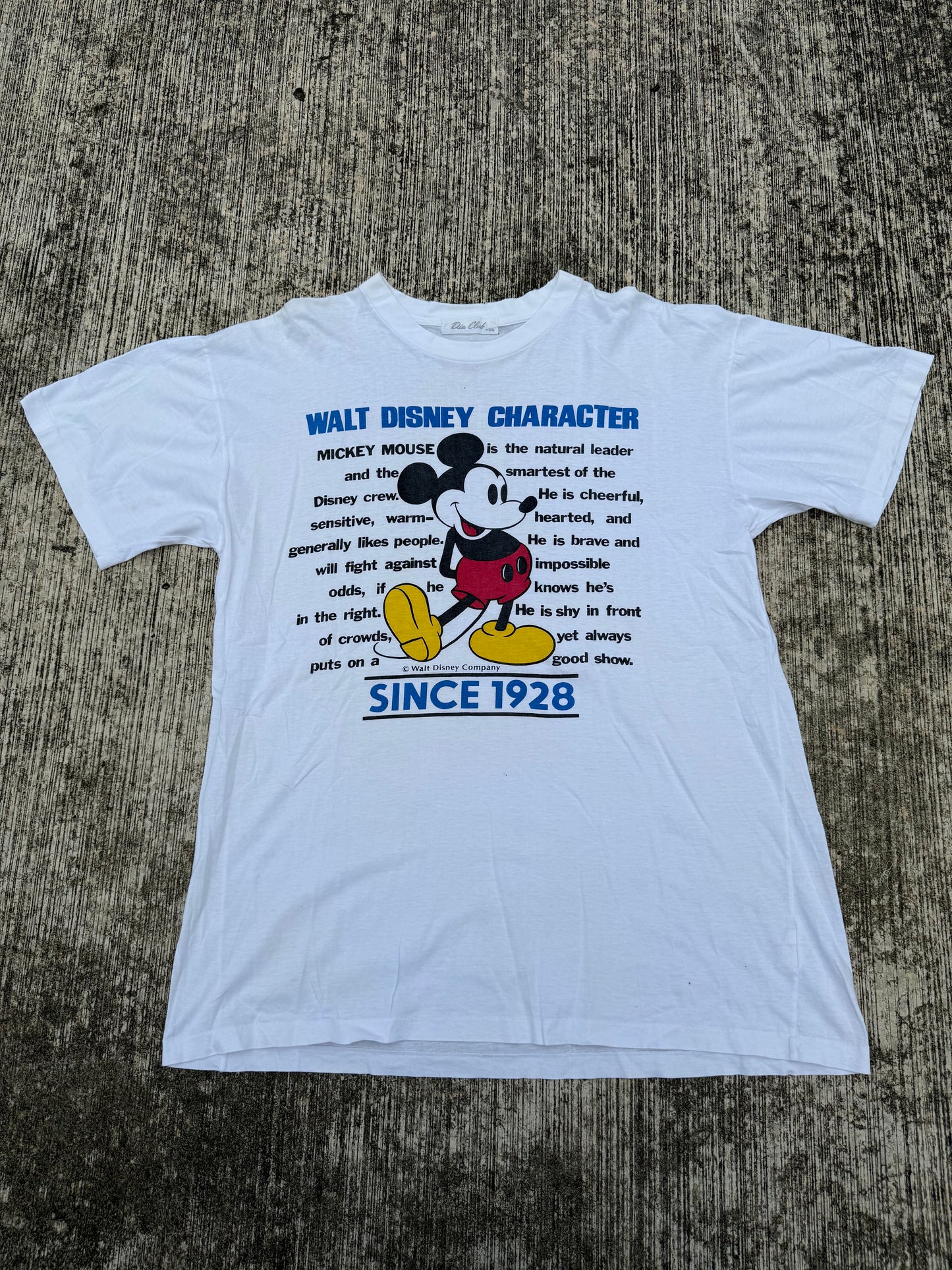 Vintage Mickey Mouse Walt Disney Character Tee