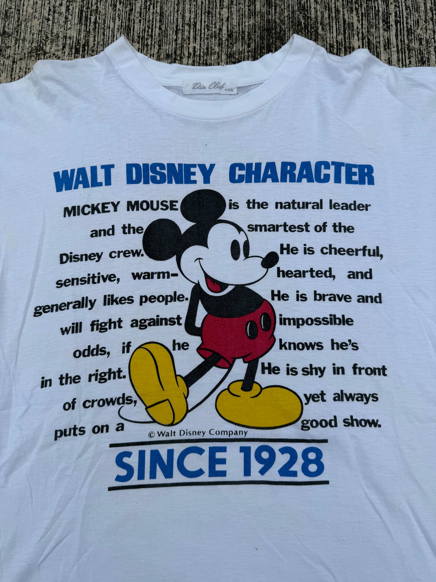 Vintage Mickey Mouse Walt Disney Character Tee