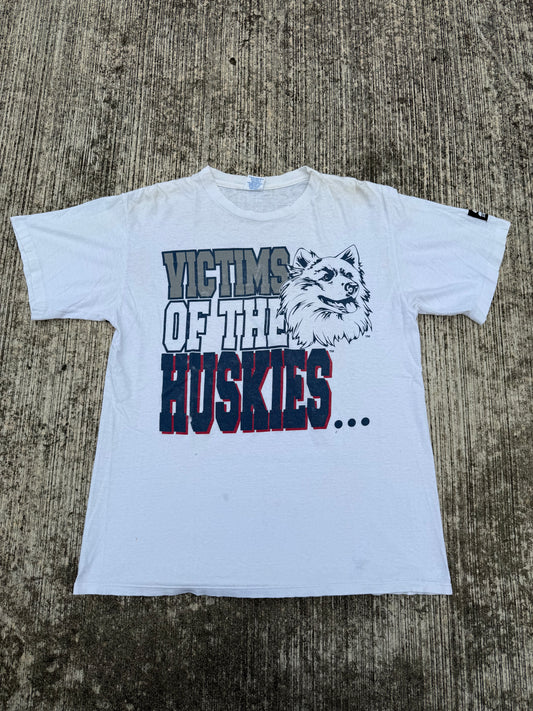 Vintage Victims of the Huskies Starter Tee 90s College Sports Graphic