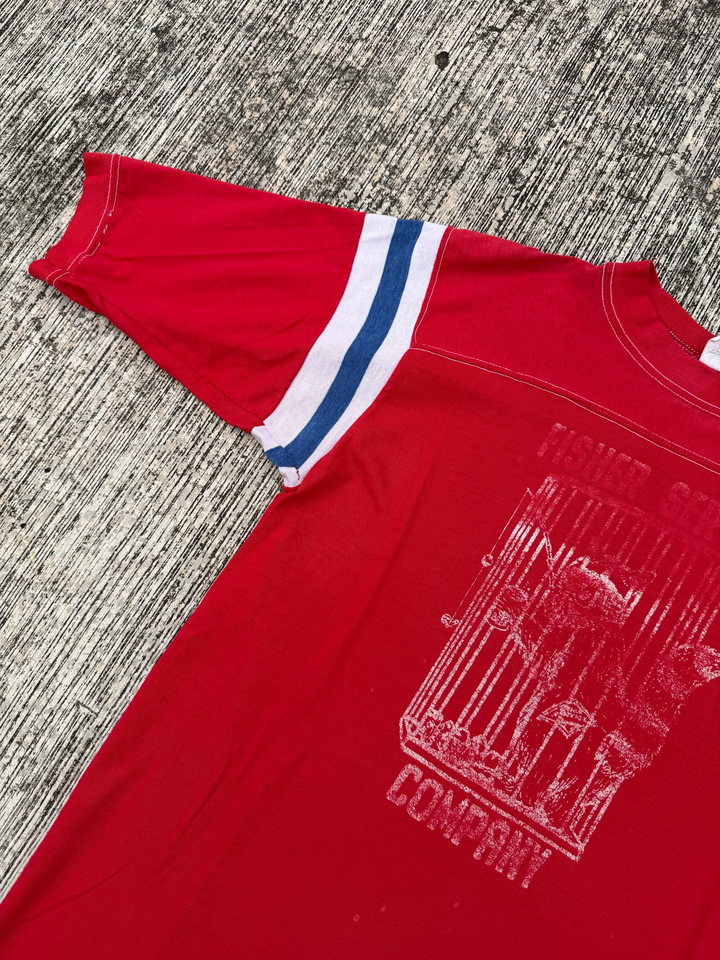 Vintage 70s Fisher Service Company Football Tee