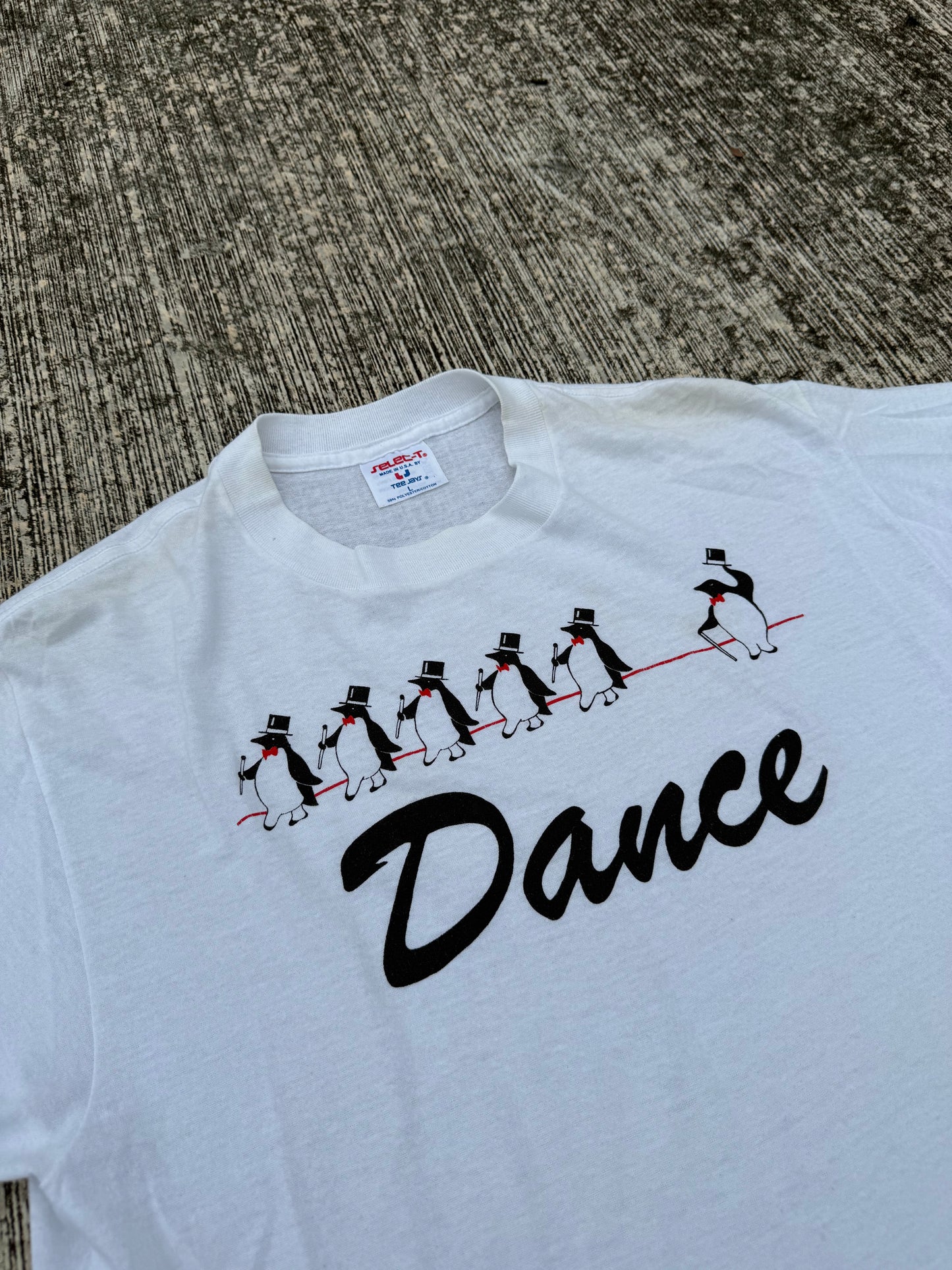 Vintage 80s “Dance Penguins” Tee