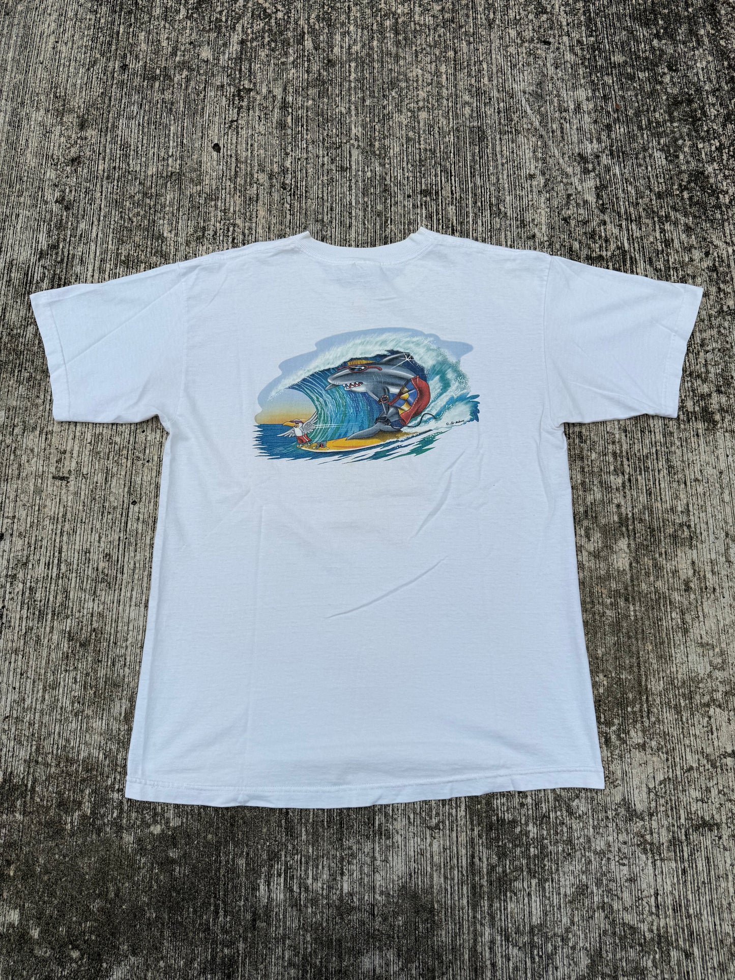 Vintage 90s Surf Shark Graphic Tee