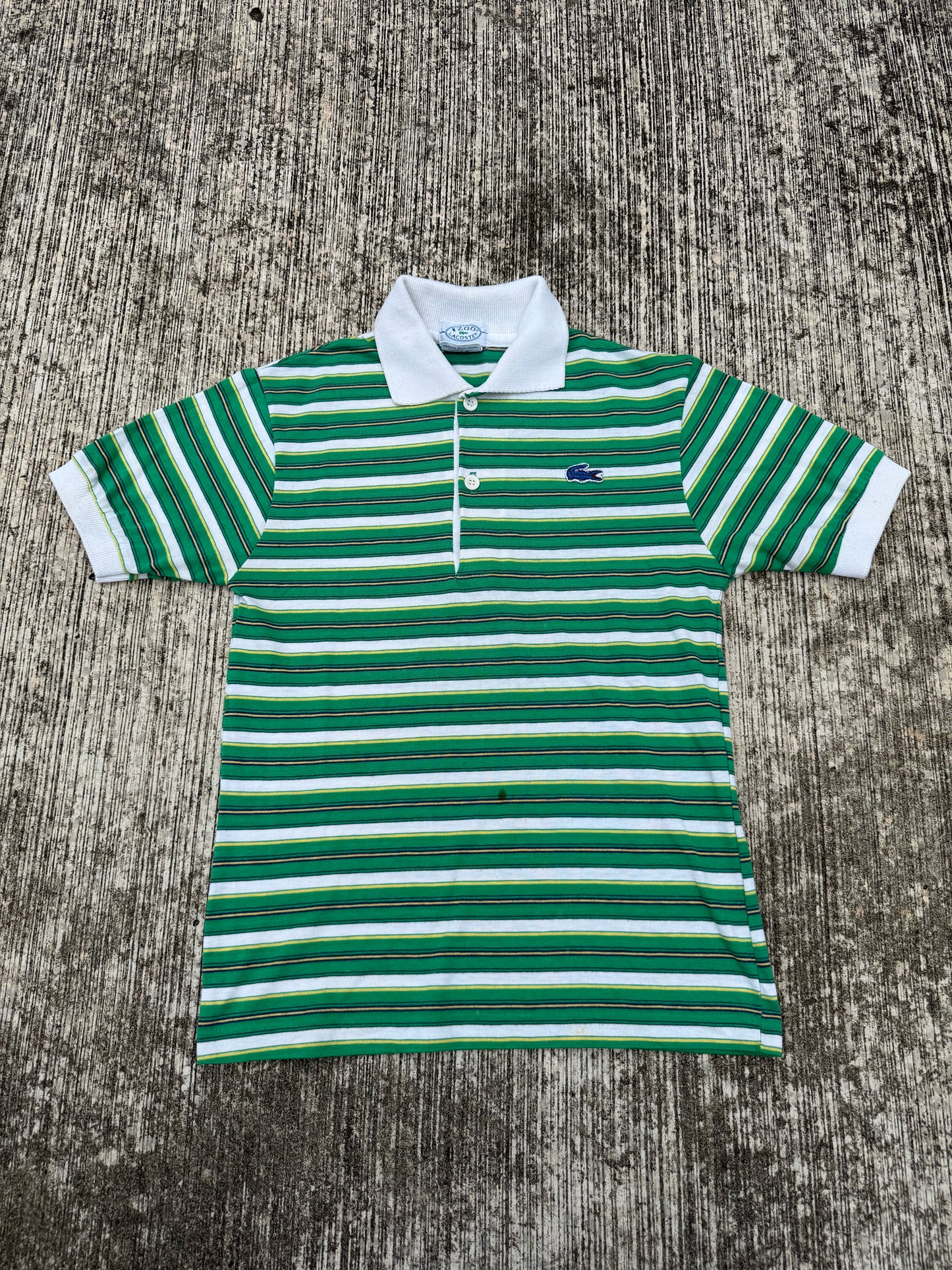 Vintage Izod Lacoste Striped Kids Polo Shirt