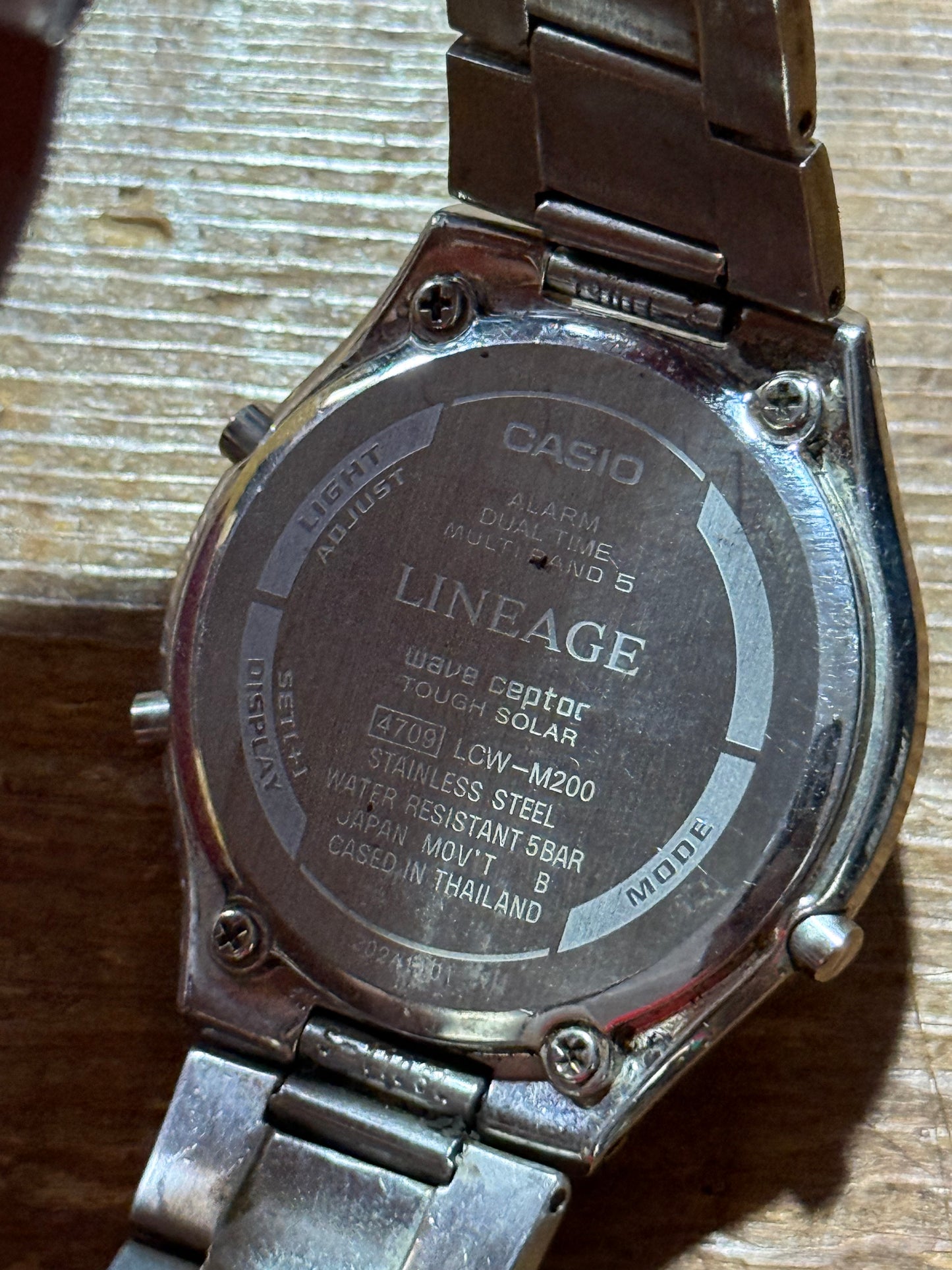 Vintage Casio Lineage Solar Watch Not Working For Parts