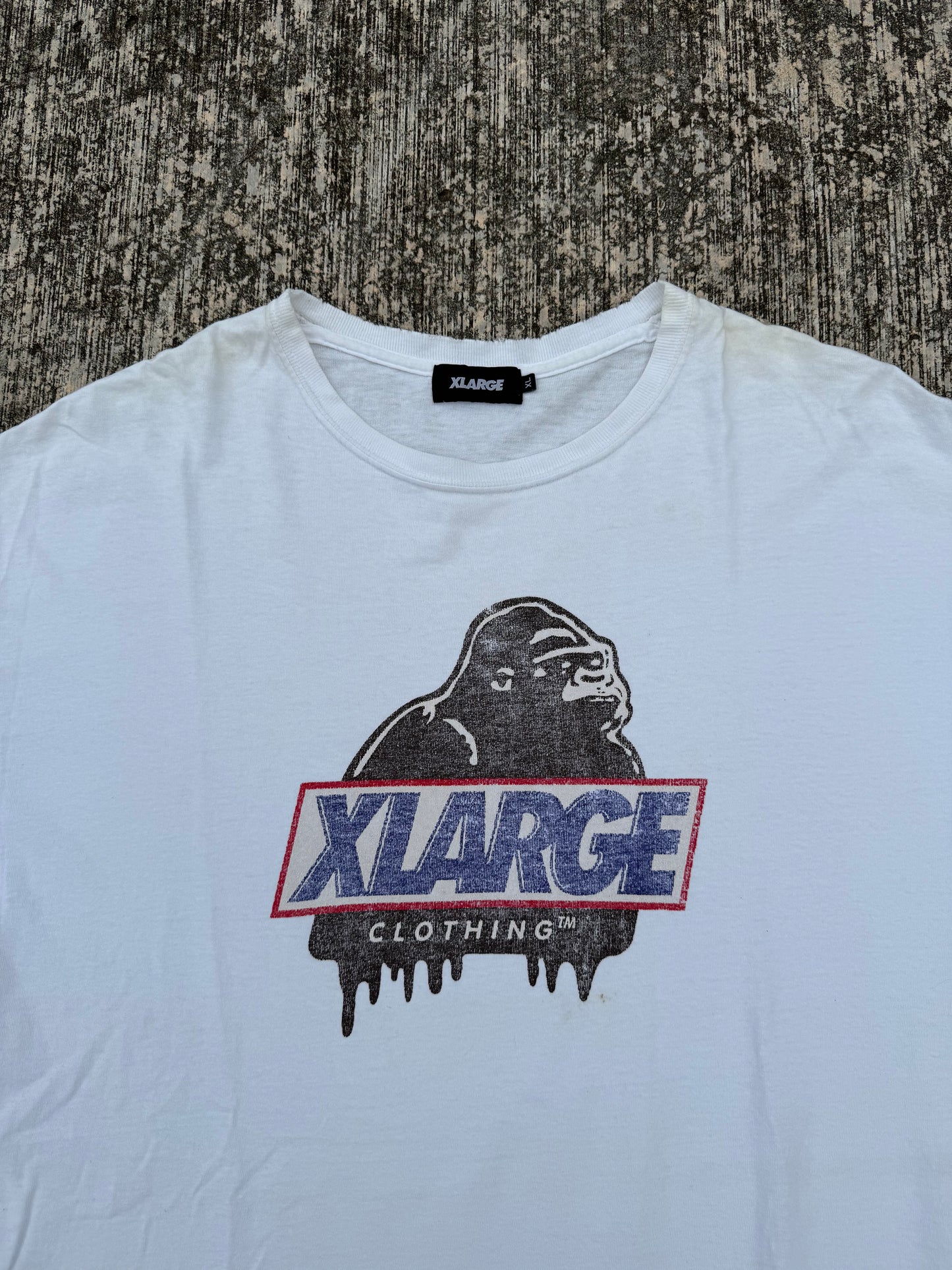 X-Large Gorilla Logo Drip Print Tee