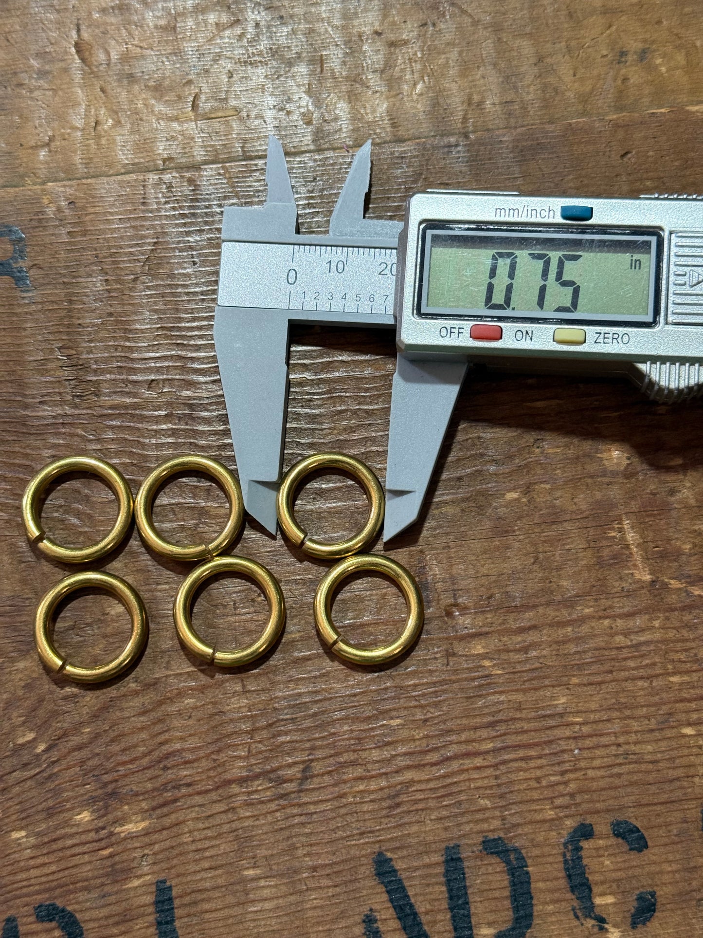Brass Split Ring Keyring Connector Loop Utility Hardware