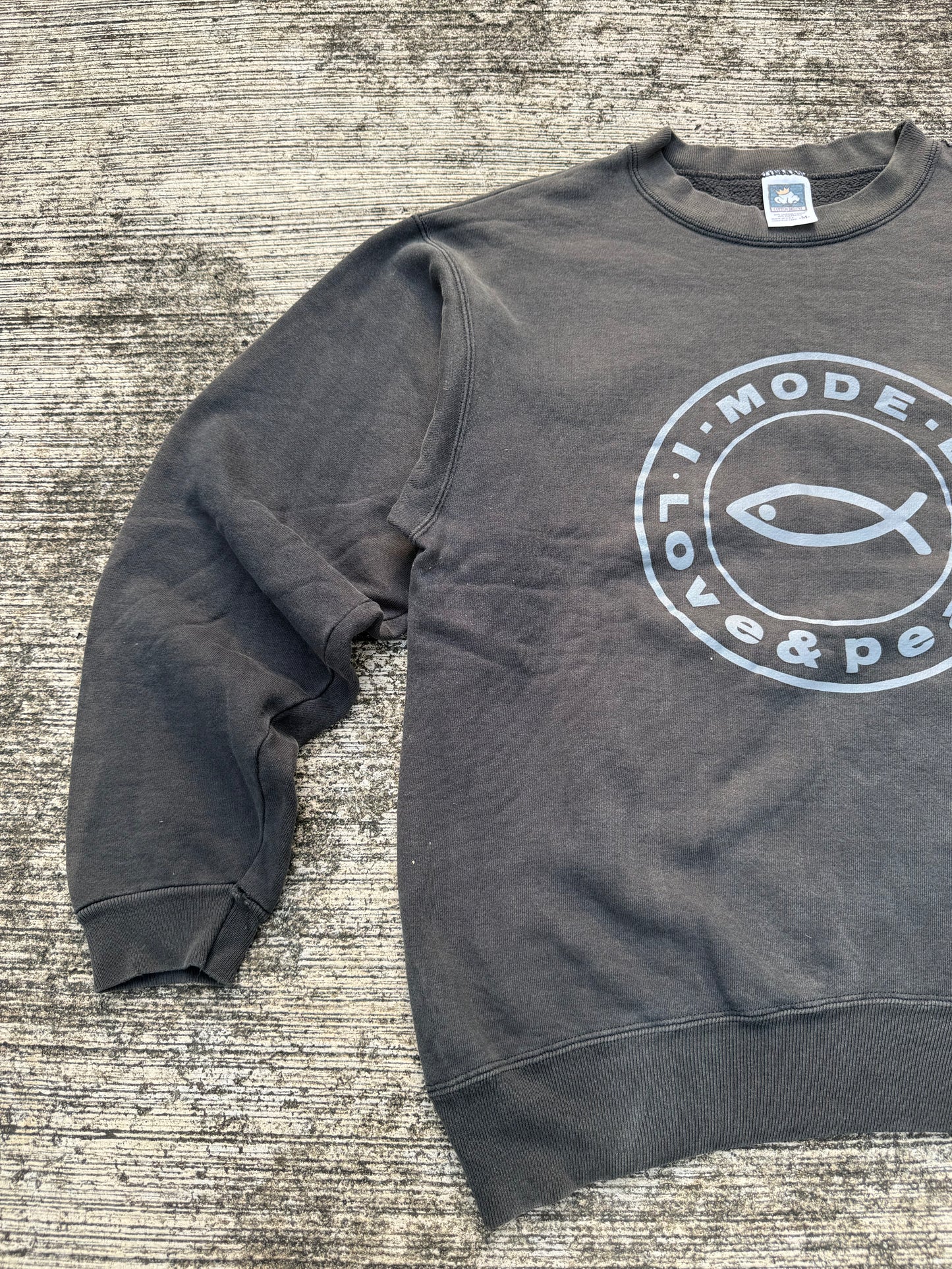 Vintage Sun Fade I.Mode.D. Love & Peace Sweatshirt