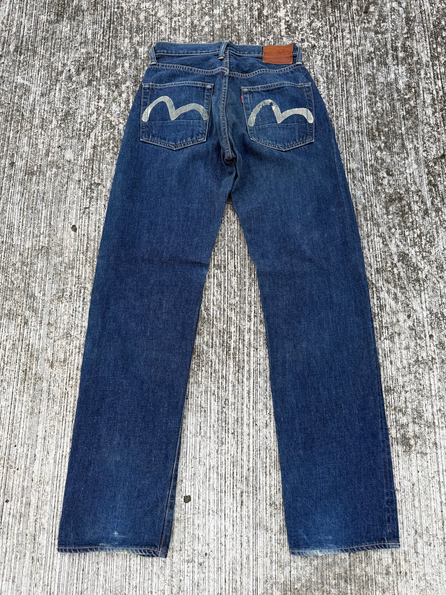 Vintage Evisu No.2 Selvedge Jeans (Osaka Era, Painted Arcs, 1990s Made in Japan)