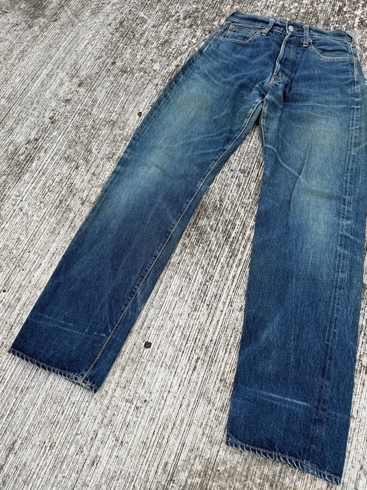 Vintage Evis No 2 Selvedge Jeans Cinch Back (Pre-Evisu Era)
