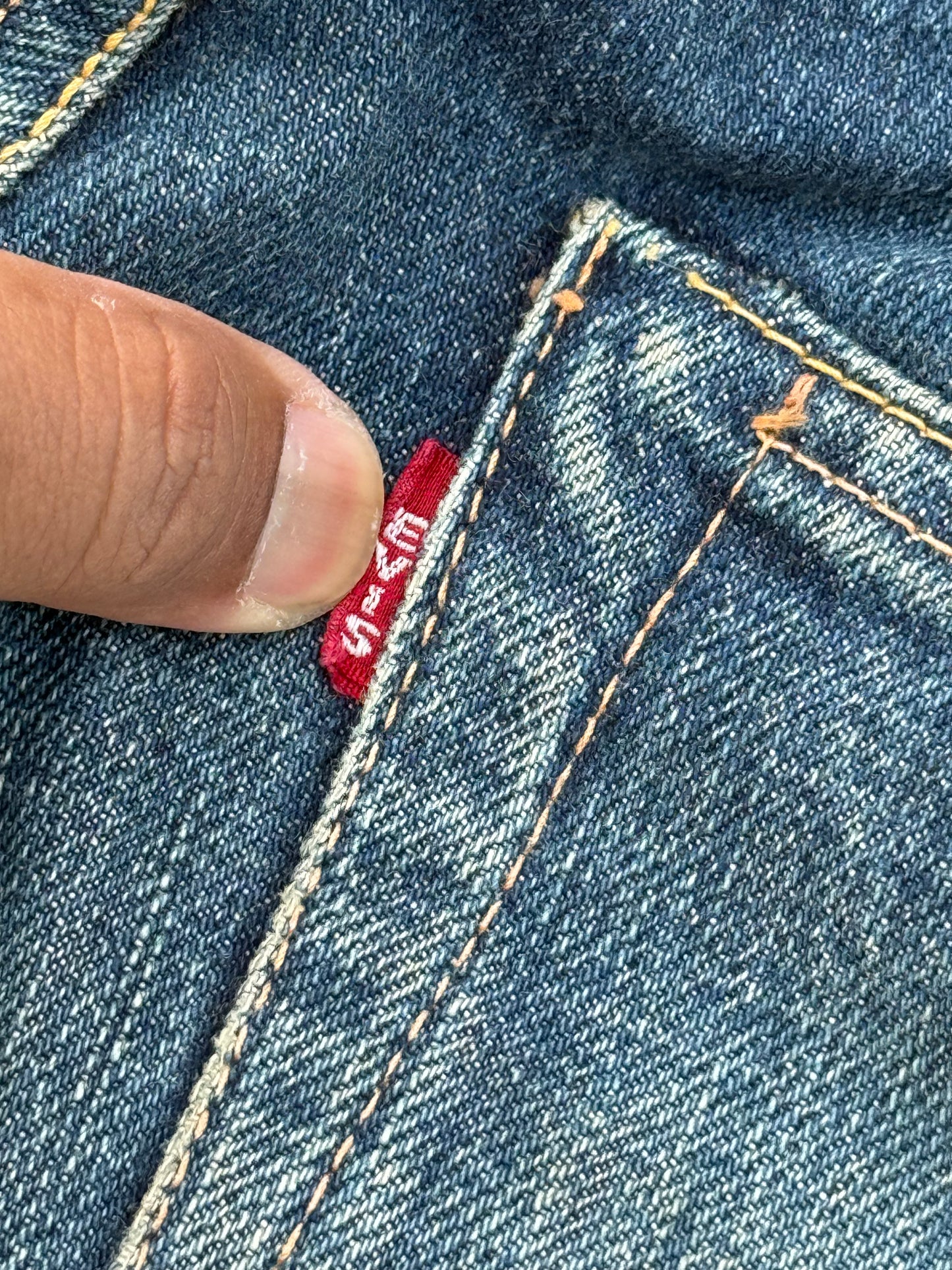 Vintage Evis No 2 Selvedge Jeans Cinch Back (Pre-Evisu Era)