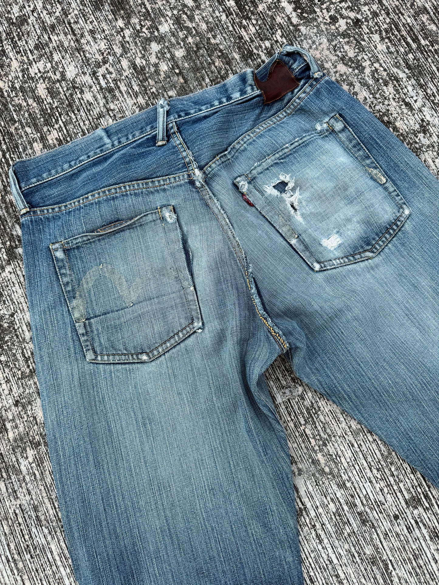 Vintage Evisu Japan Jeans Made In Japan – Heavy Fade & Distressed