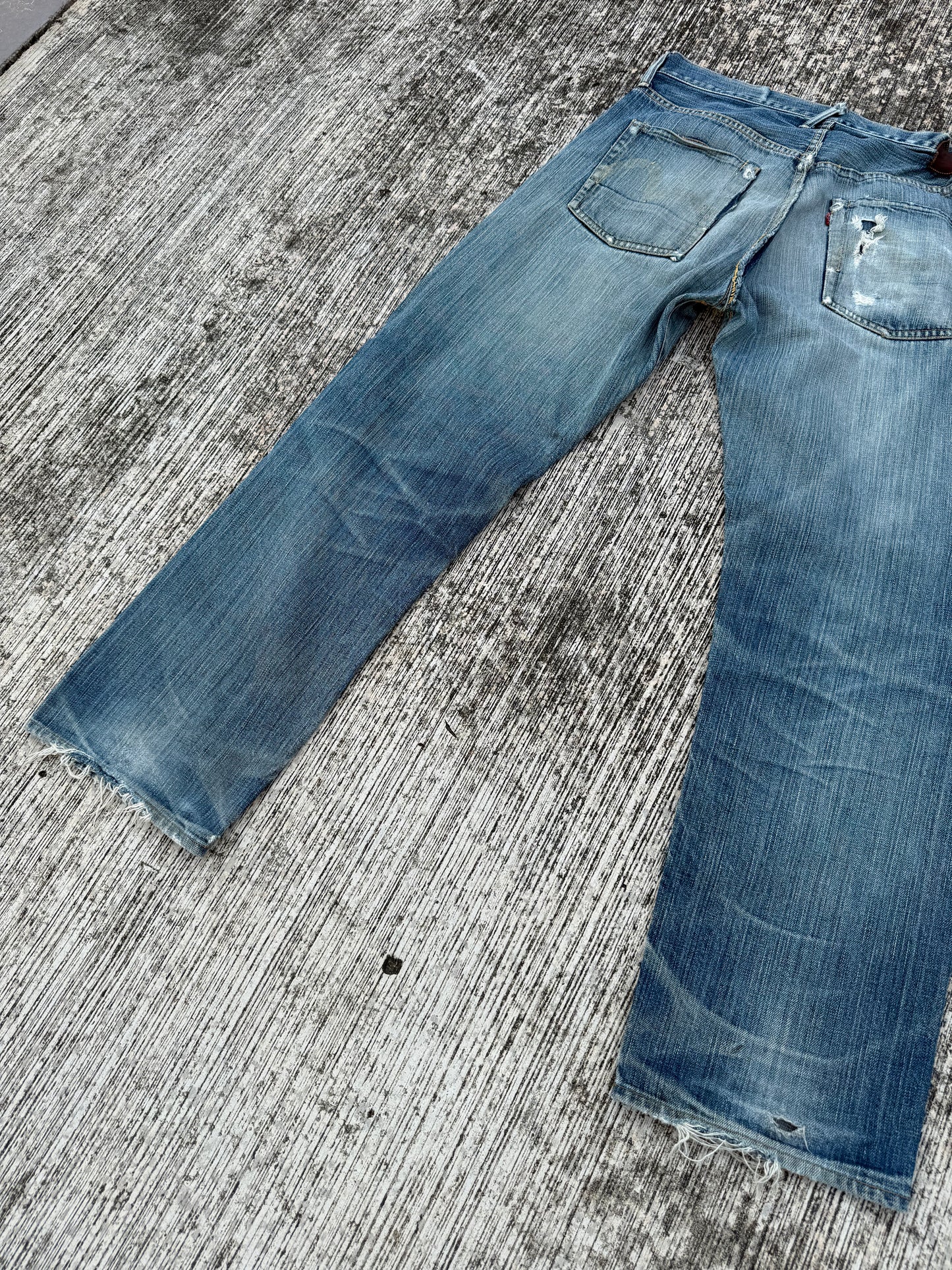 Vintage Evisu Japan Jeans Made In Japan – Heavy Fade & Distressed