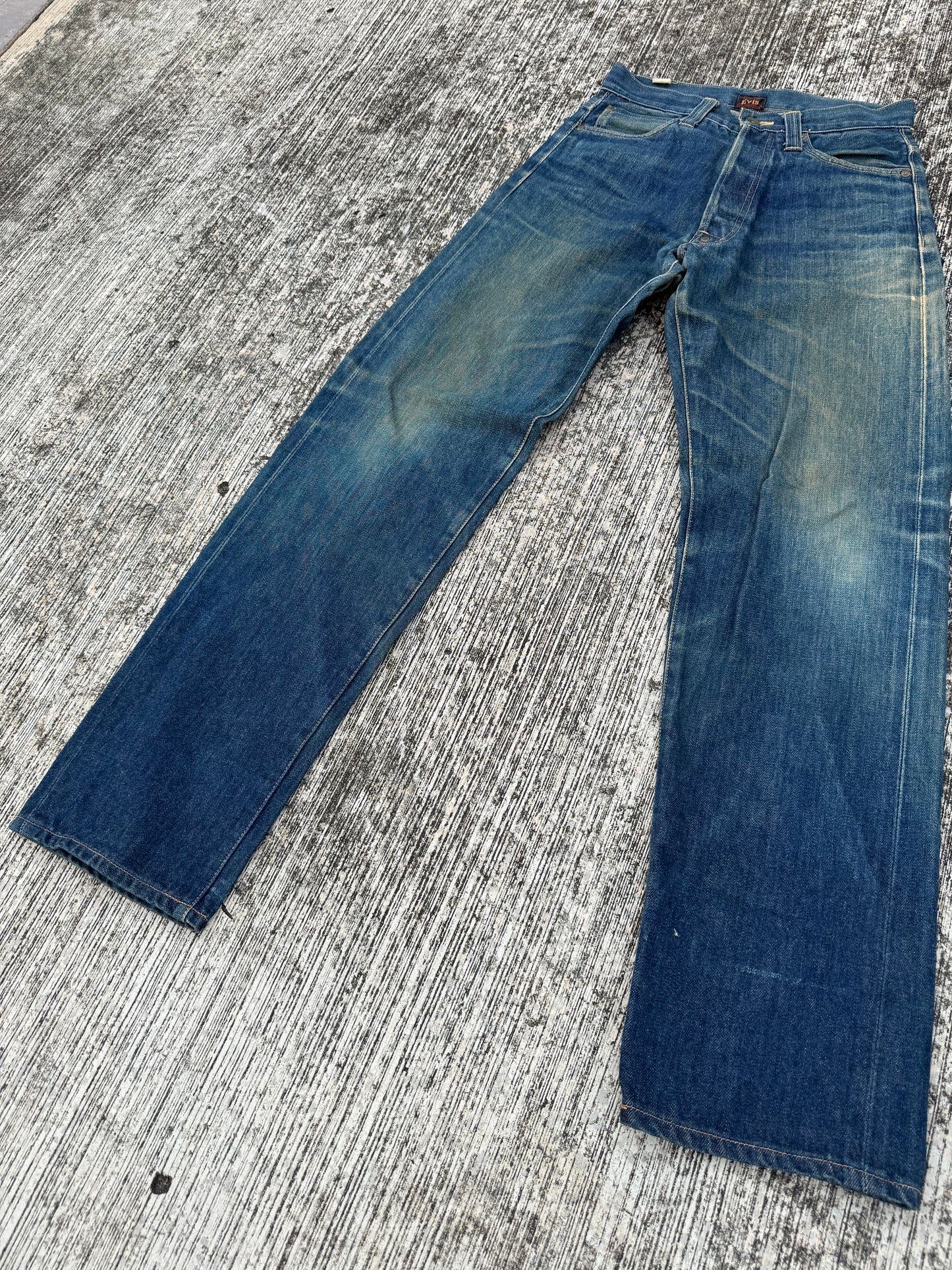 Vintage Evis “Custom Made” Selvedge Jeans (Pre-Evisu Osaka Era, 1990s Japan)