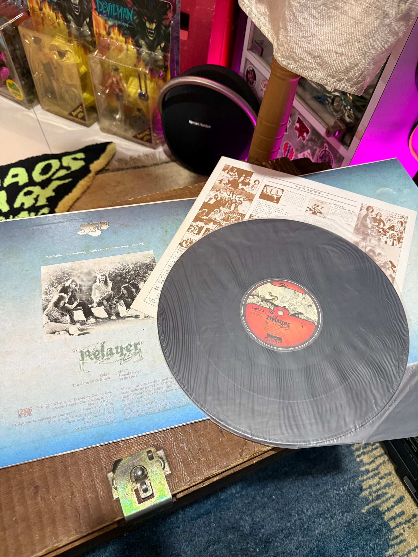 Vintage Yes Relayer 1974 Progressive Rock Vinyl LP