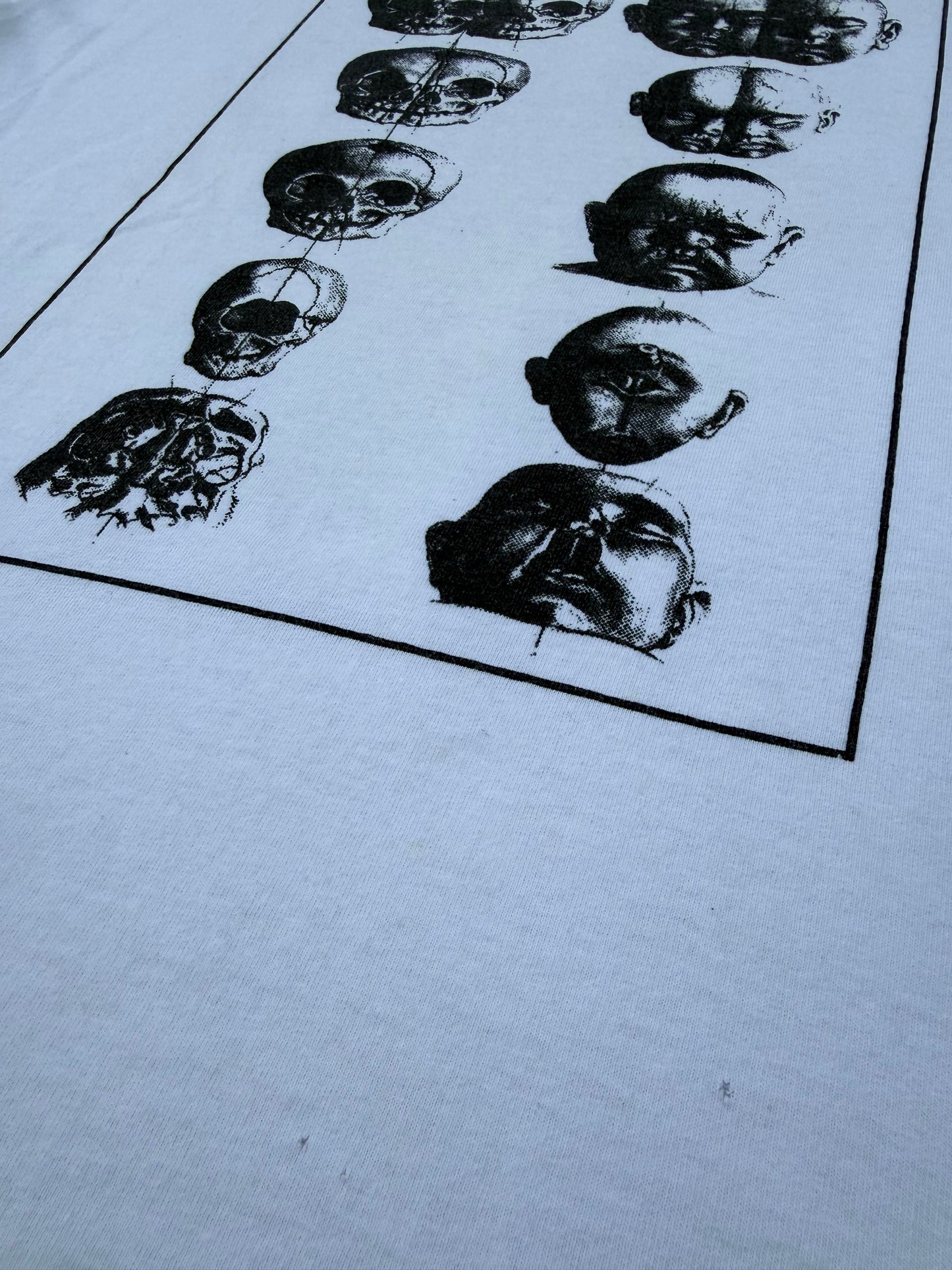 Vintage Rie Sato Paris Avant-Garde Anatomy Graphic Tee (2000s Art Fashion)