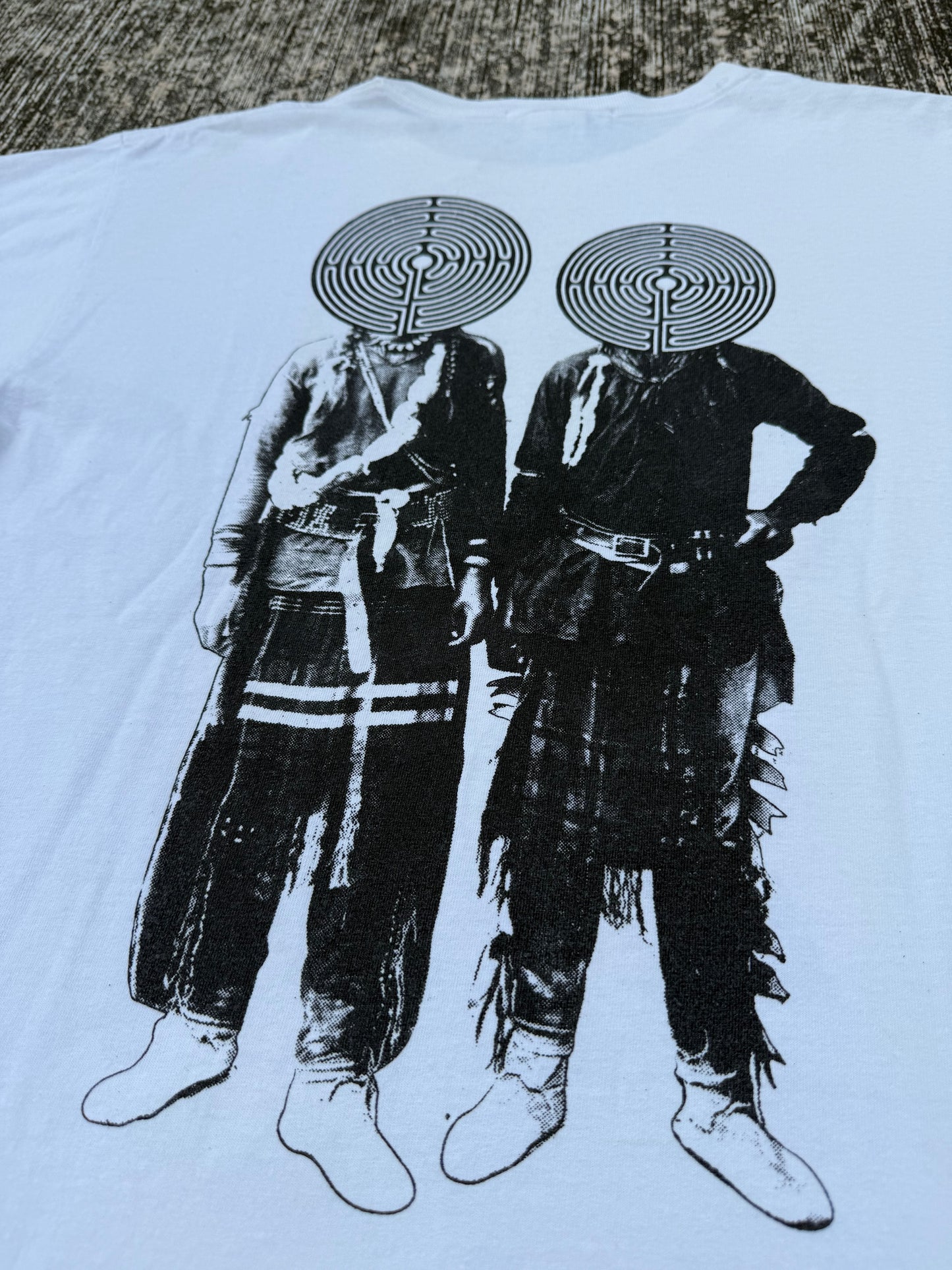 Vintage Rie Sato Paris Avant-Garde Anatomy Graphic Tee (2000s Art Fashion)