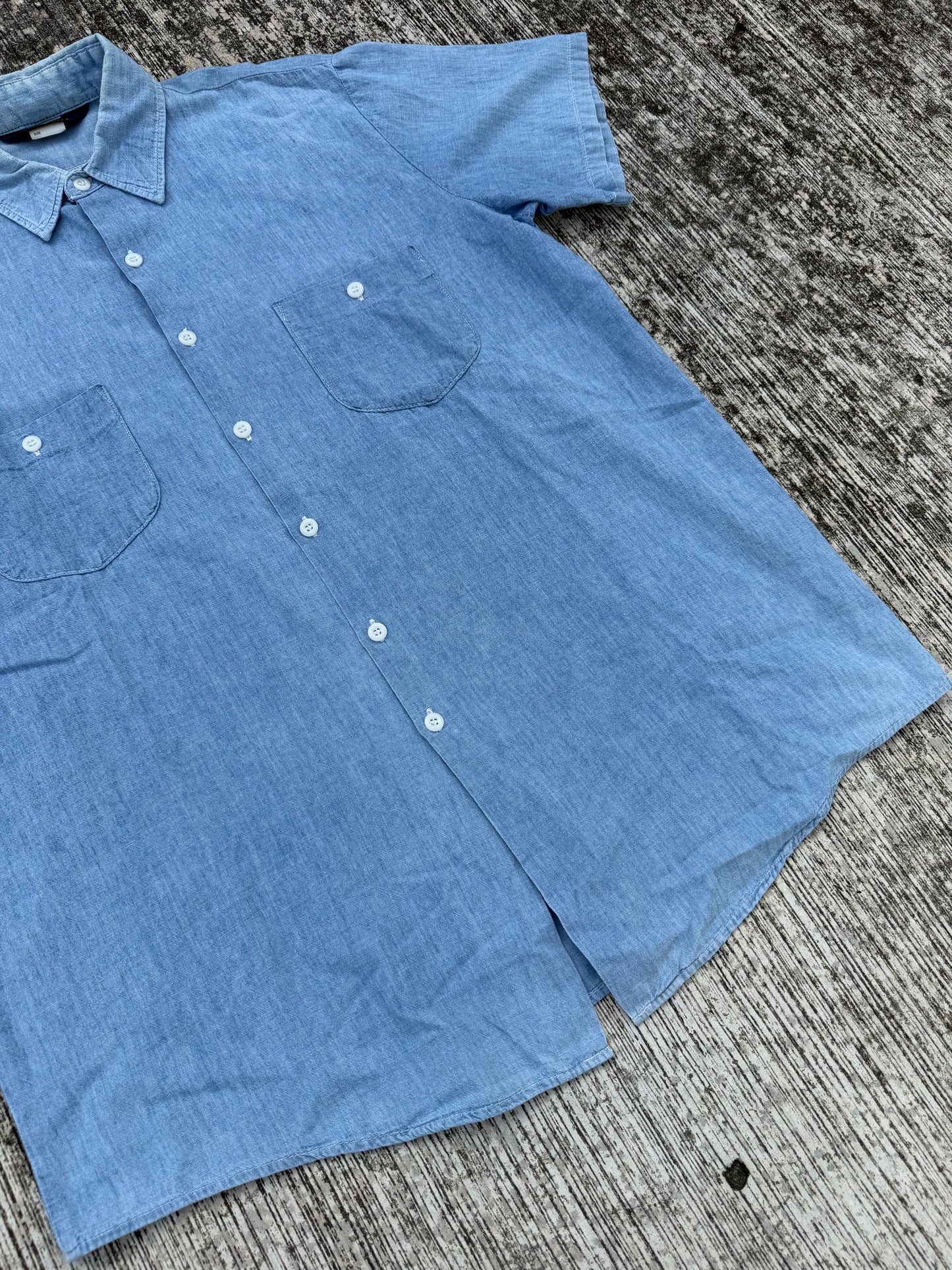 Vintage 1970s-80s OshKosh B’gosh Made in USA Chambray Work Shirt