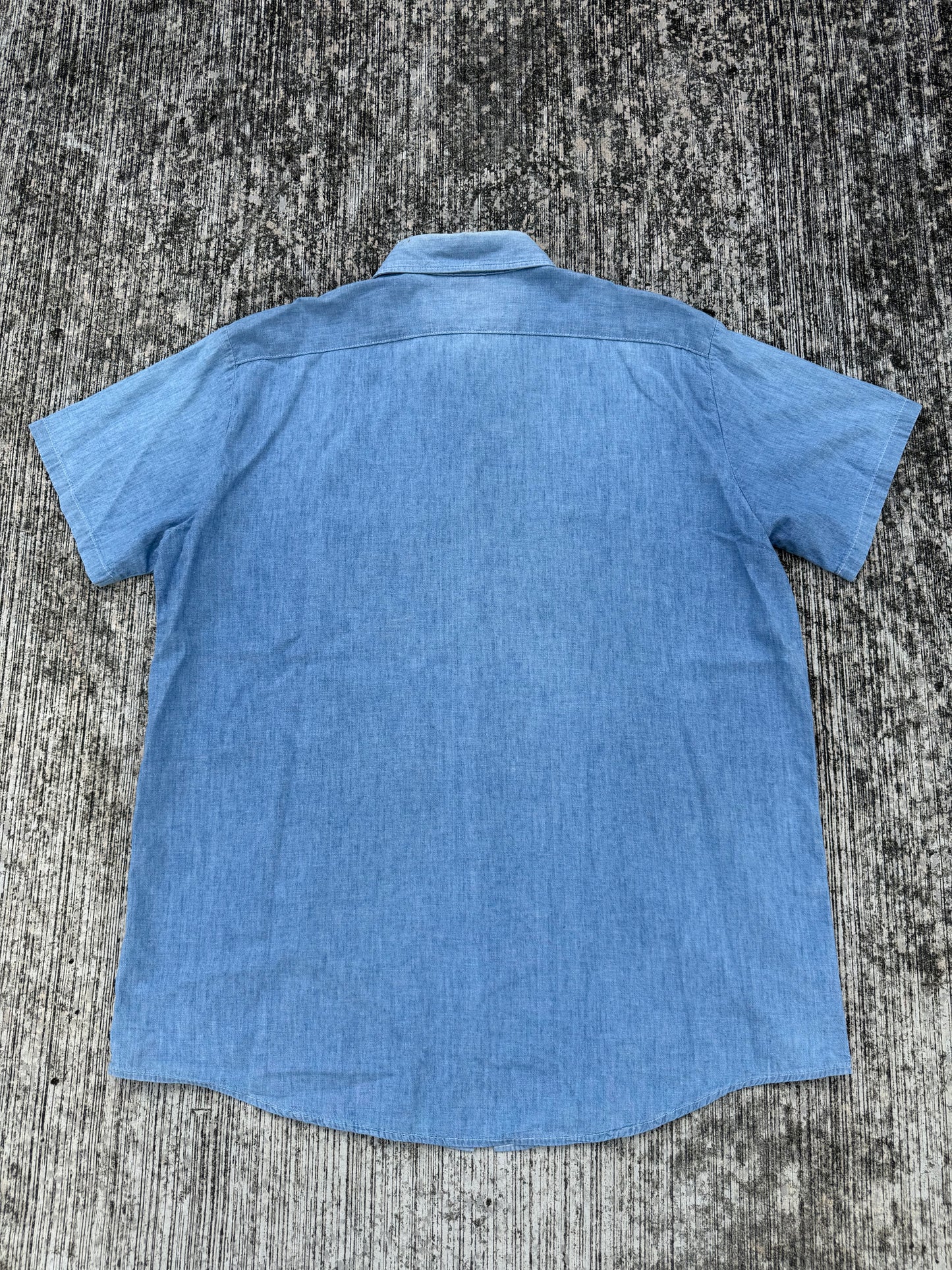 Vintage 1970s-80s OshKosh B’gosh Made in USA Chambray Work Shirt