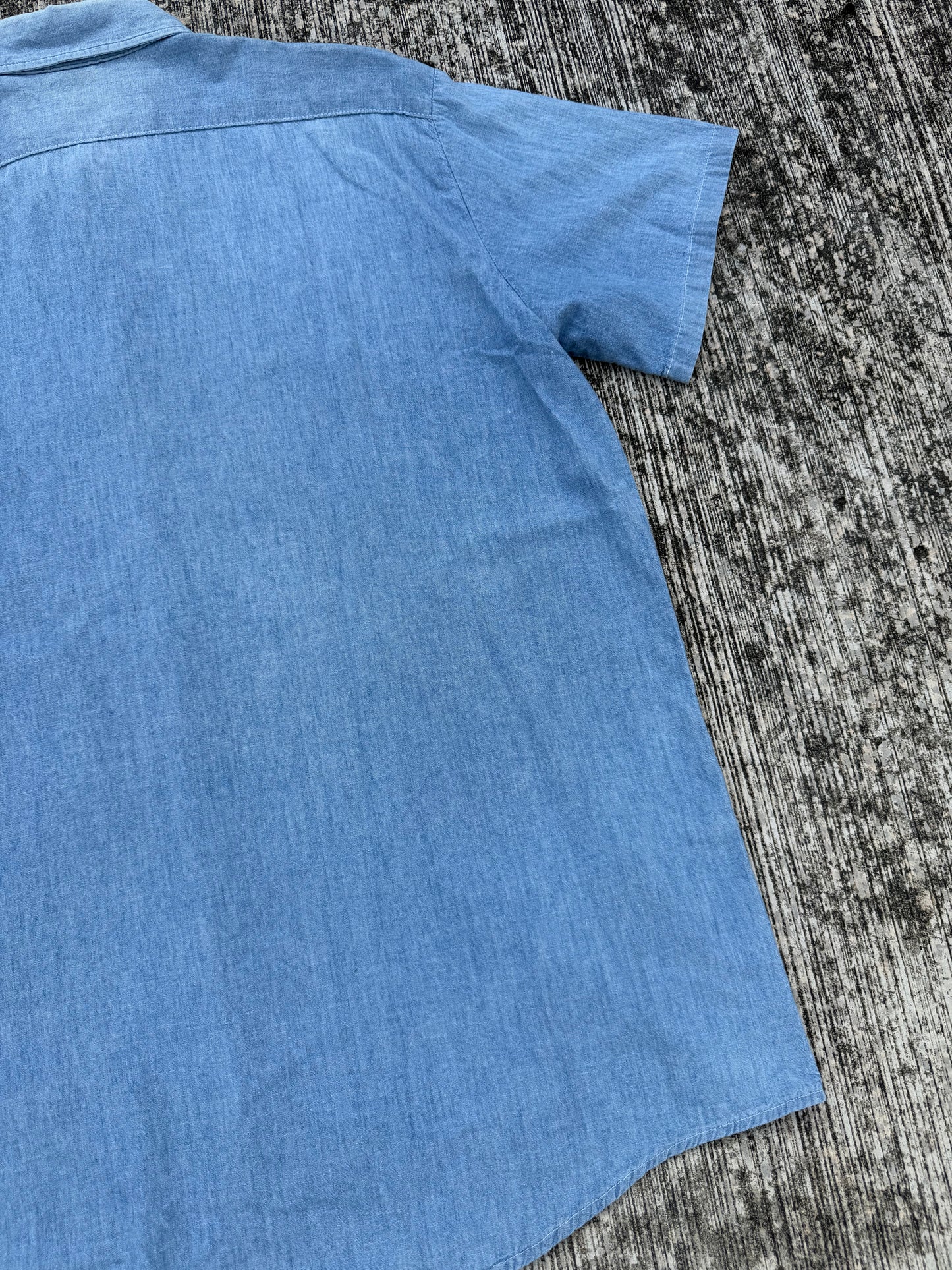 Vintage 1970s-80s OshKosh B’gosh Made in USA Chambray Work Shirt
