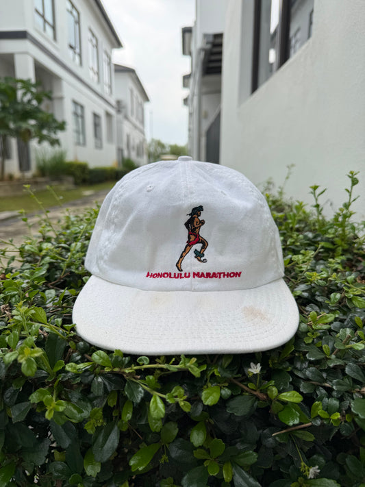 Vintage 90s Nike Honolulu Marathon Cap Made In Usa