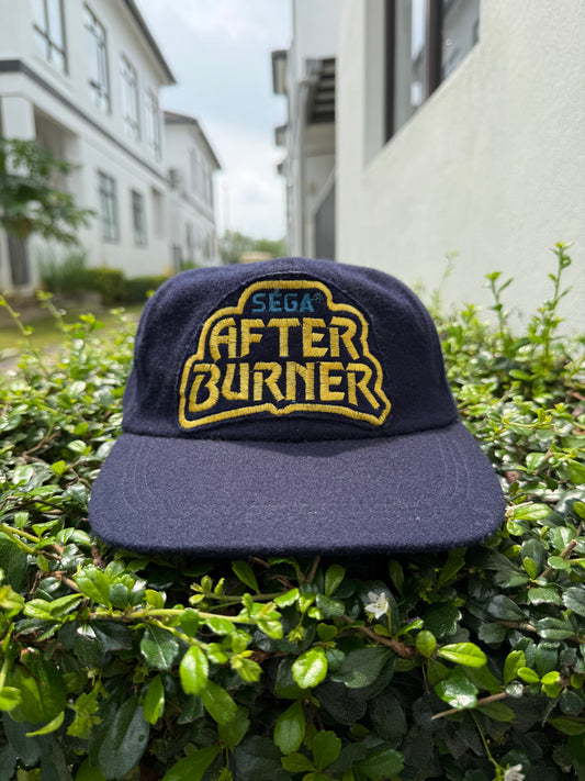Vintage SEGA After Burner Promo Cap (1980s Arcade Game Hat)