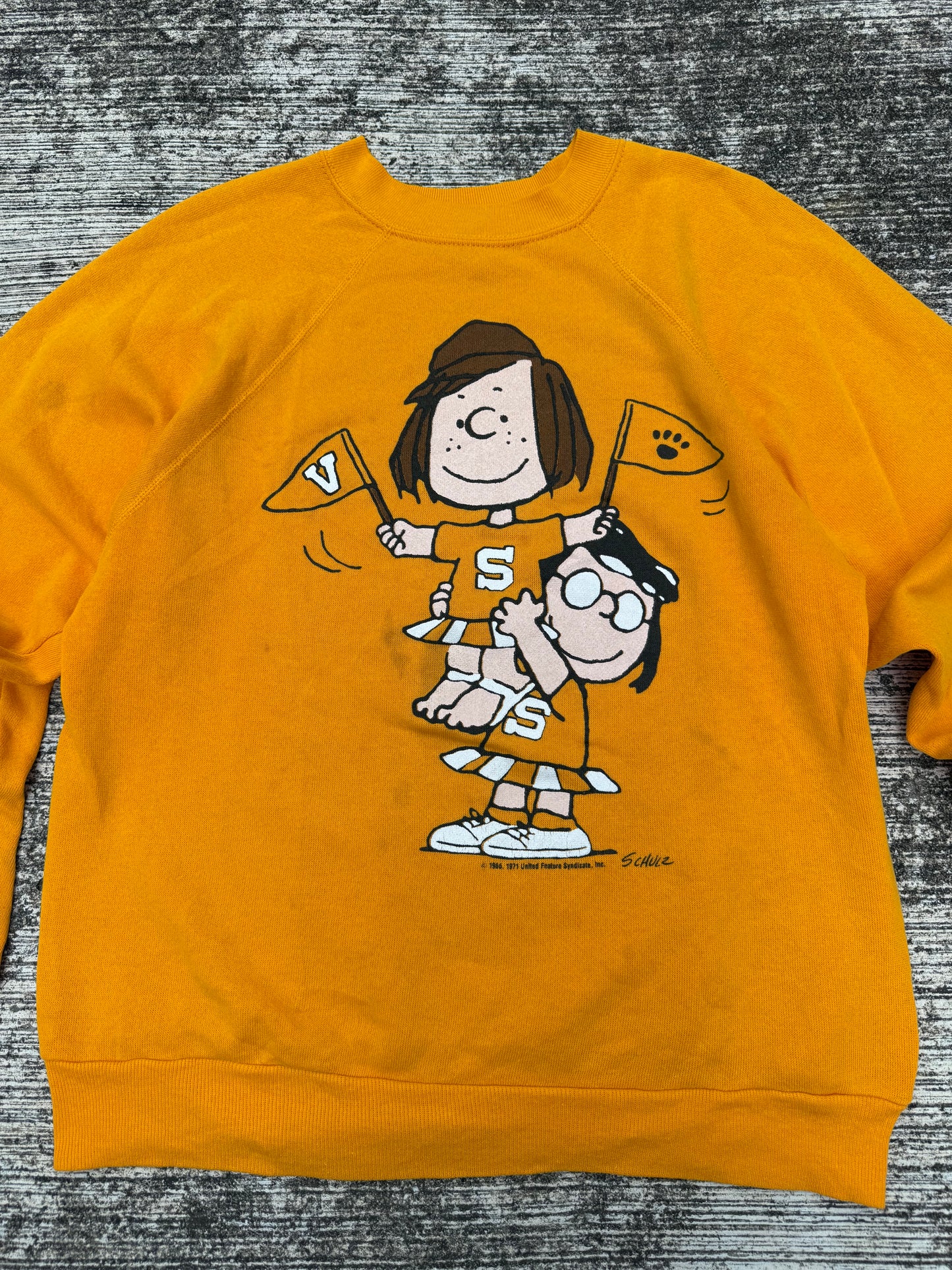 Vintage 1970s Peanuts Cheerleader Sweatshirt