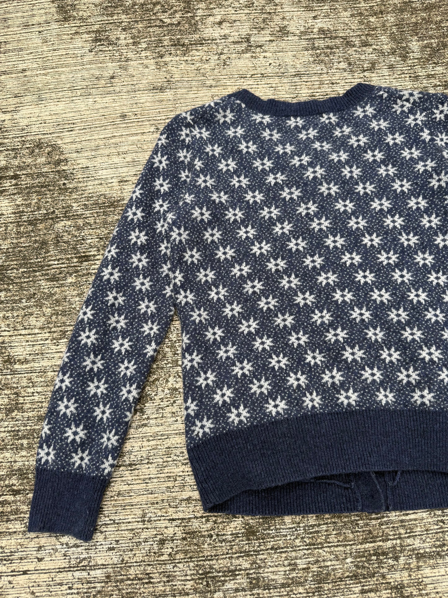 A.P.C. “Snowflake Jacquard” Wool Cardigan