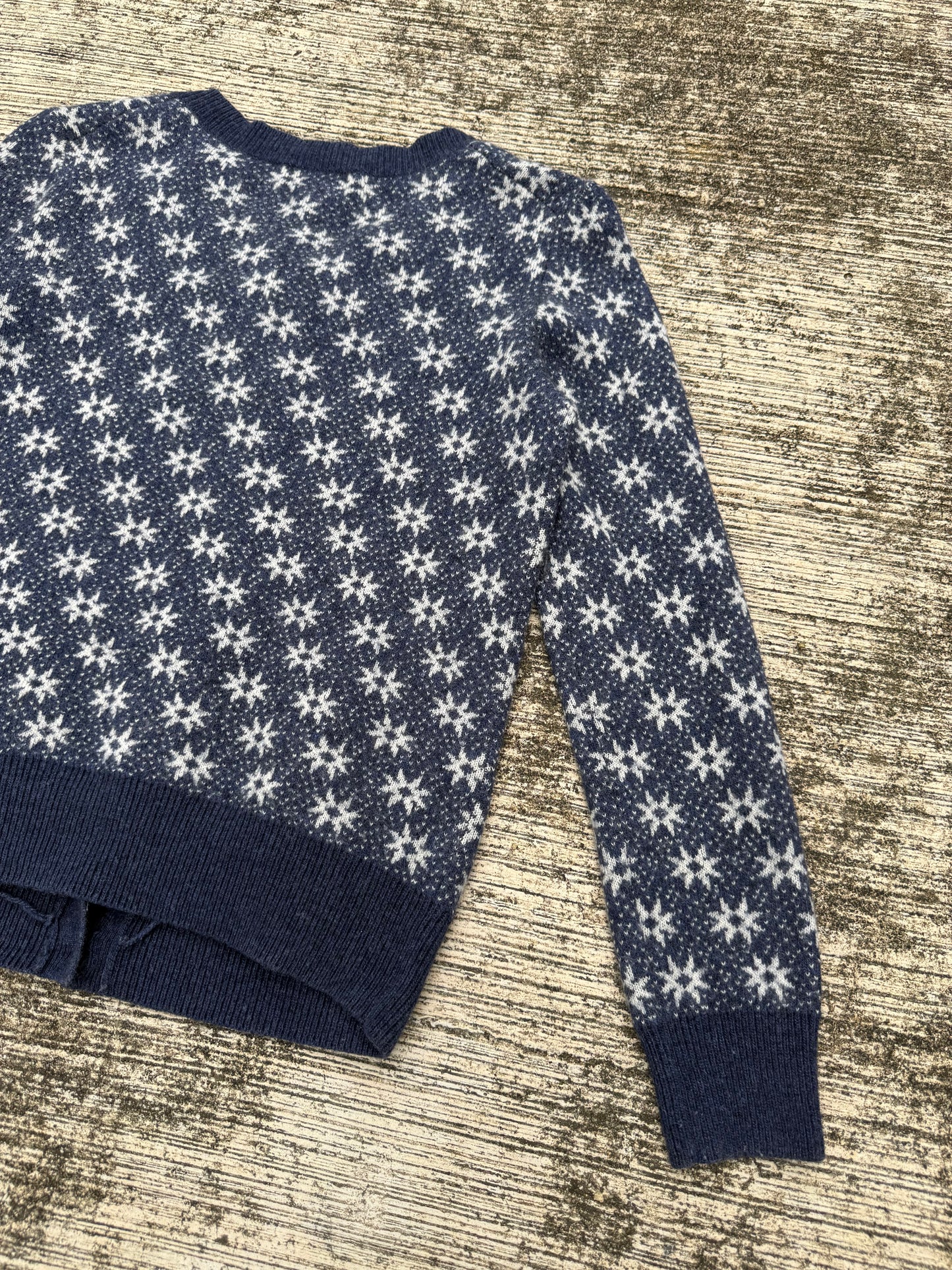 A.P.C. “Snowflake Jacquard” Wool Cardigan