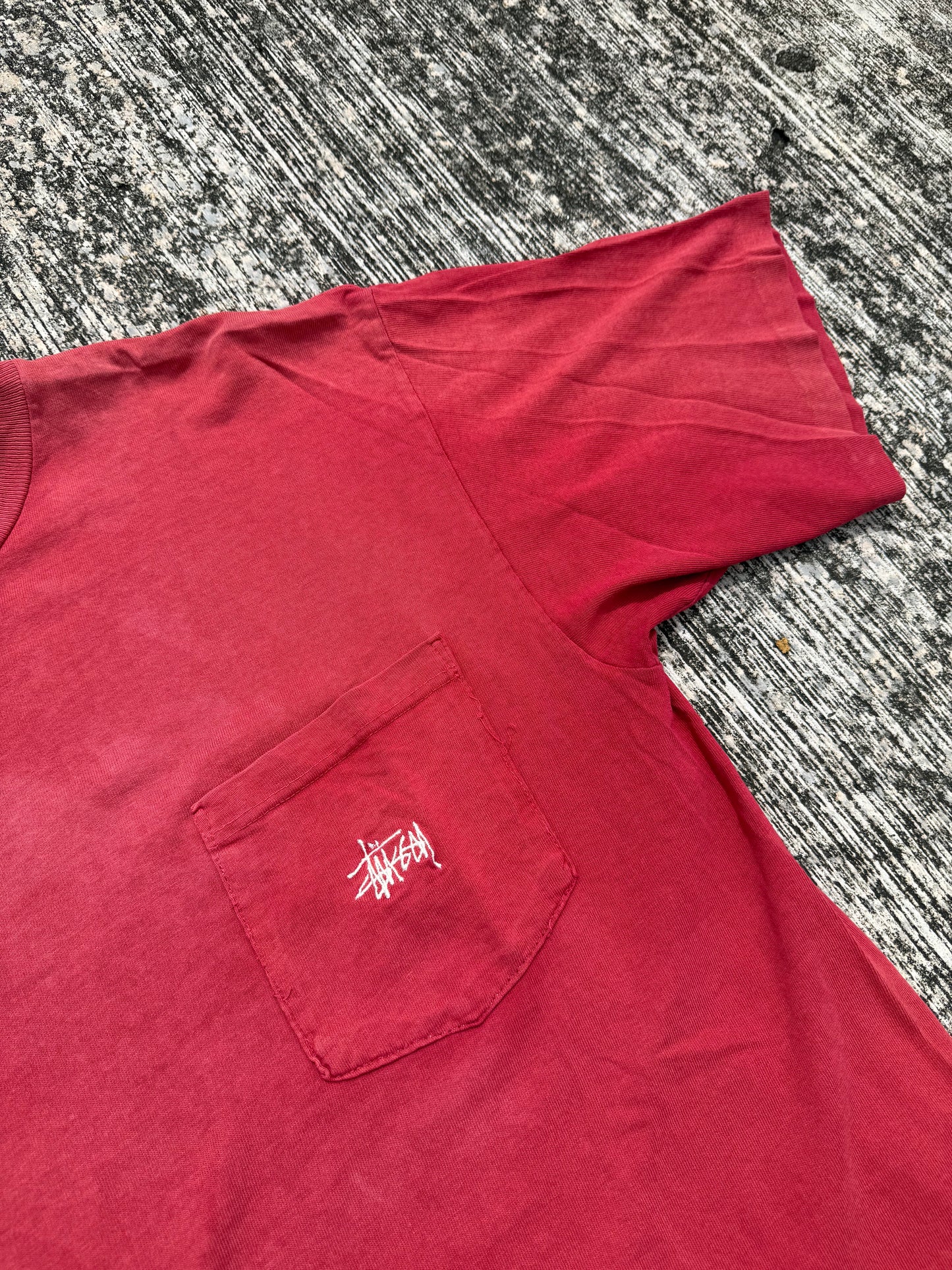 Vintage Stussy Pocket Tee Made In Usa