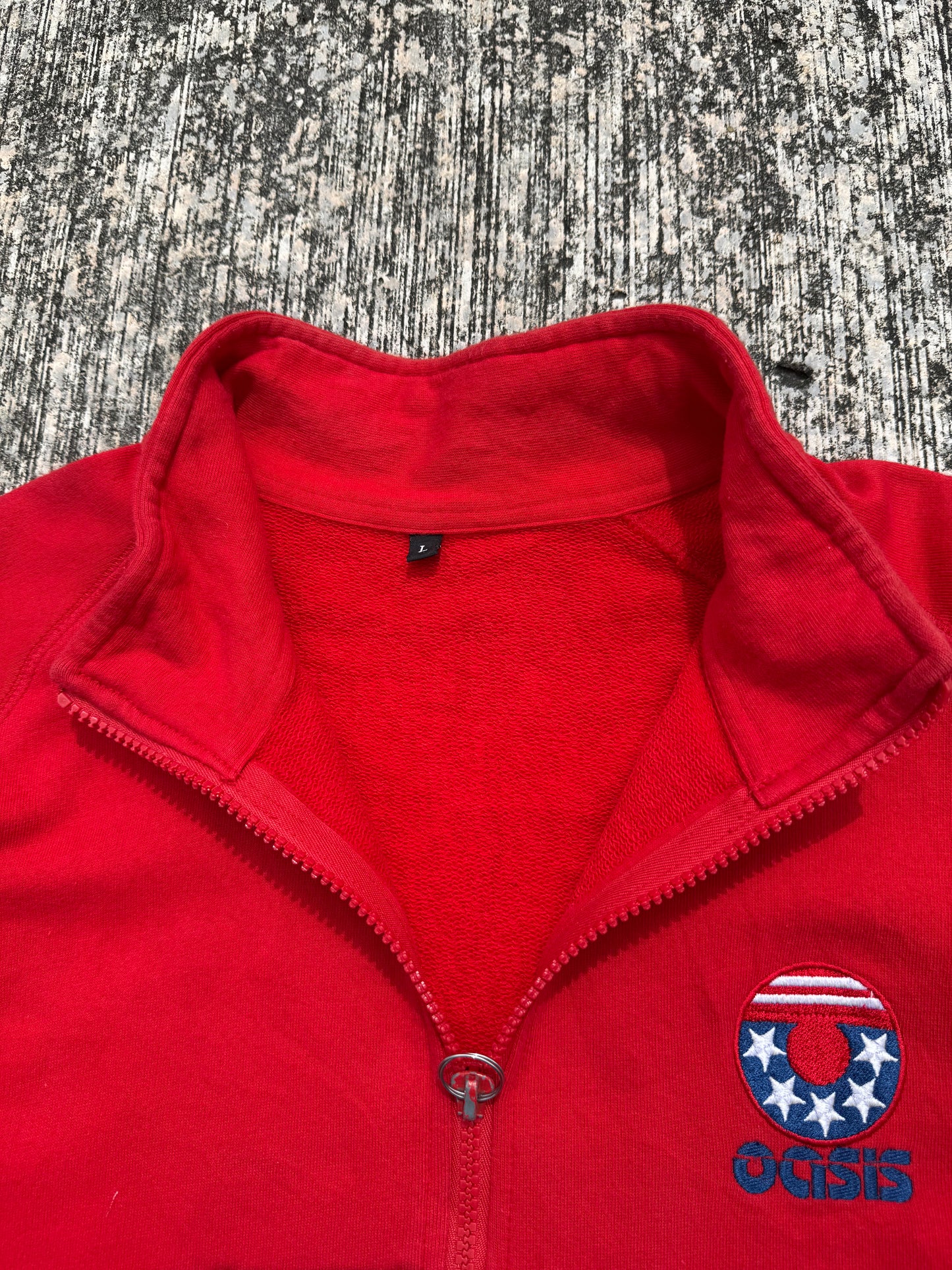 Vintage Oasis Band Retro Zip Track Jacket