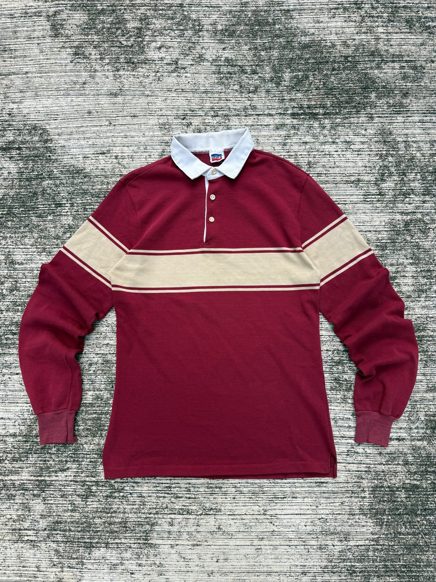 Vintage 1980s-90s Levi’s Rugby Shirt Two-Tone Stripe