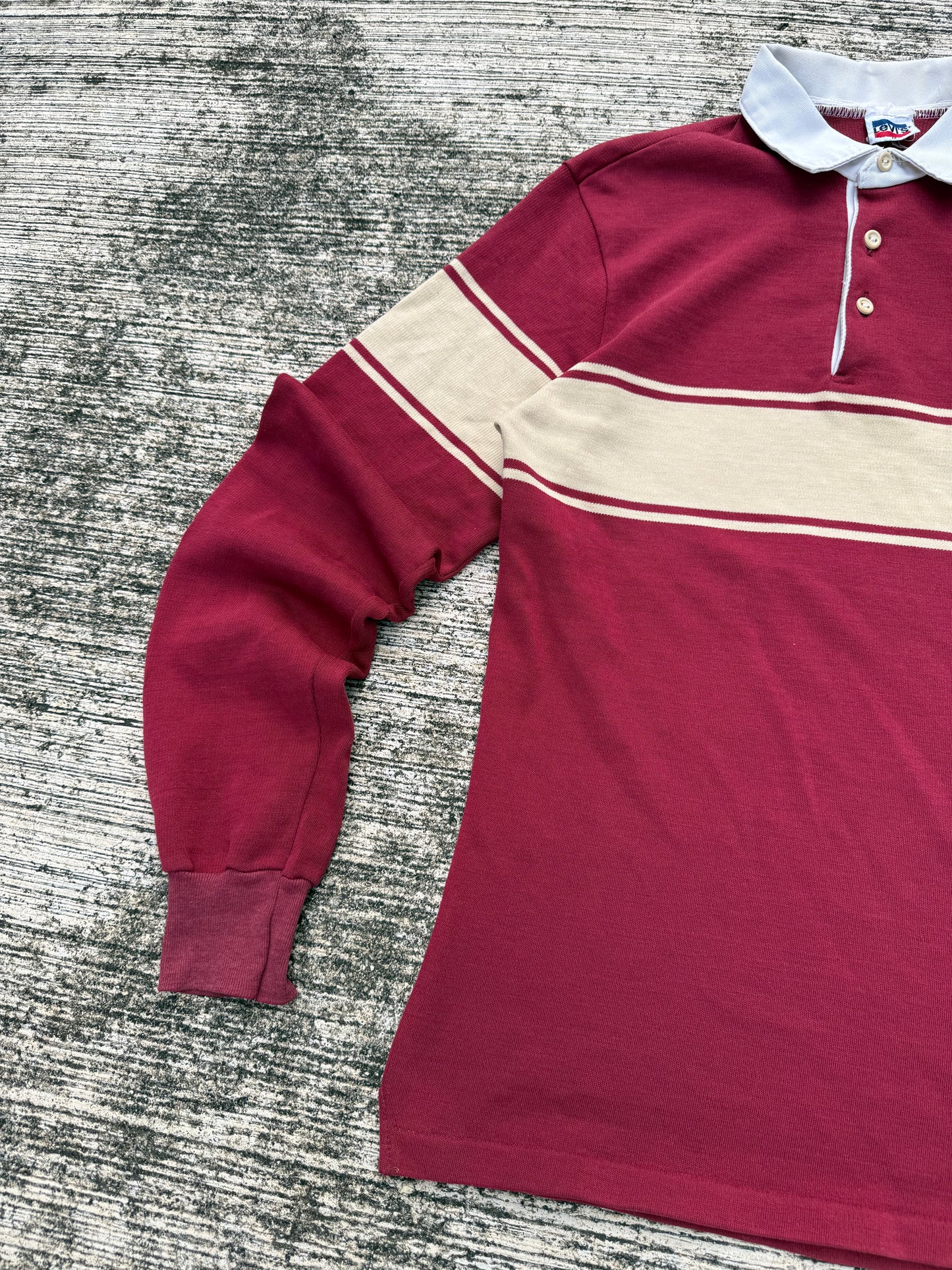 Vintage 1980s-90s Levi’s Rugby Shirt Two-Tone Stripe