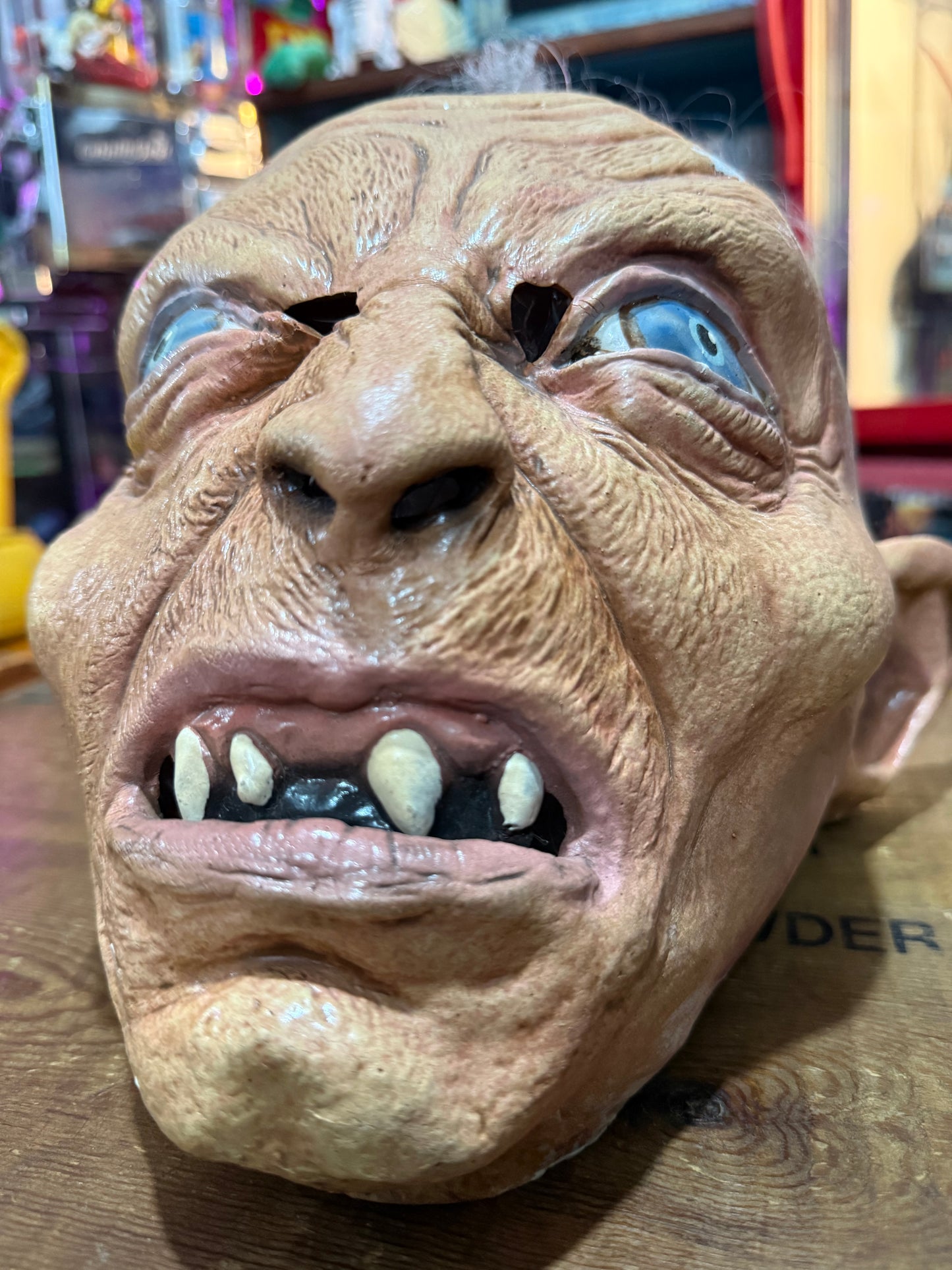 Vintage 2002 Mask Illusions Latex Gollum Smeagol Creature Mask LOTR