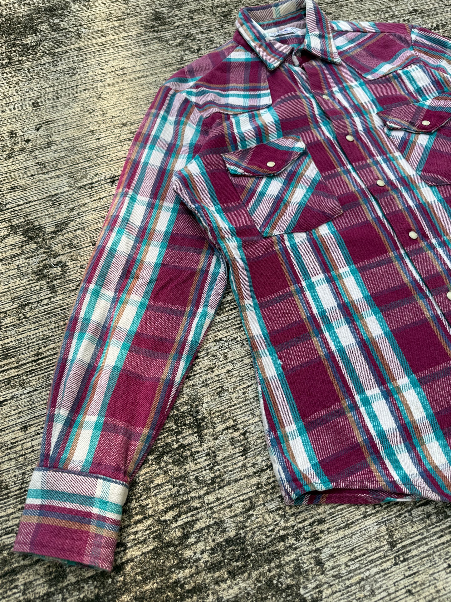 Vintage 1980s Dakota by Five Brother Western Flannel Shirt