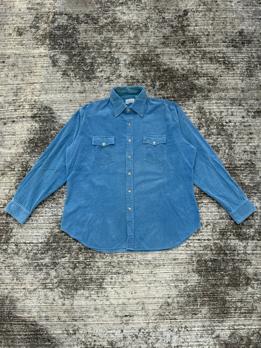 Vintage 1970s Sears Corduroy Work Shirt