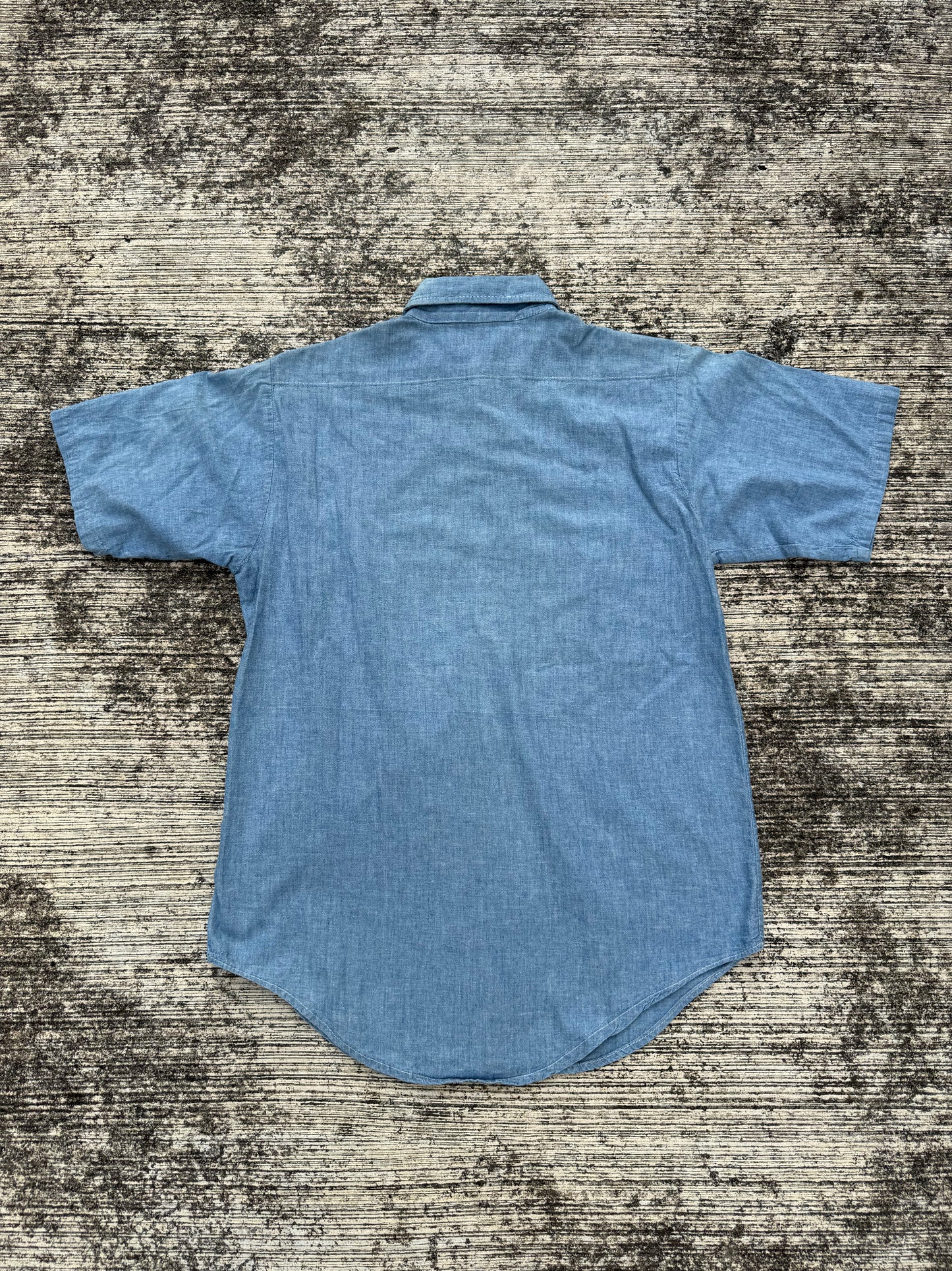 Vintage 1980s Five Brother Chambray Work Shirt