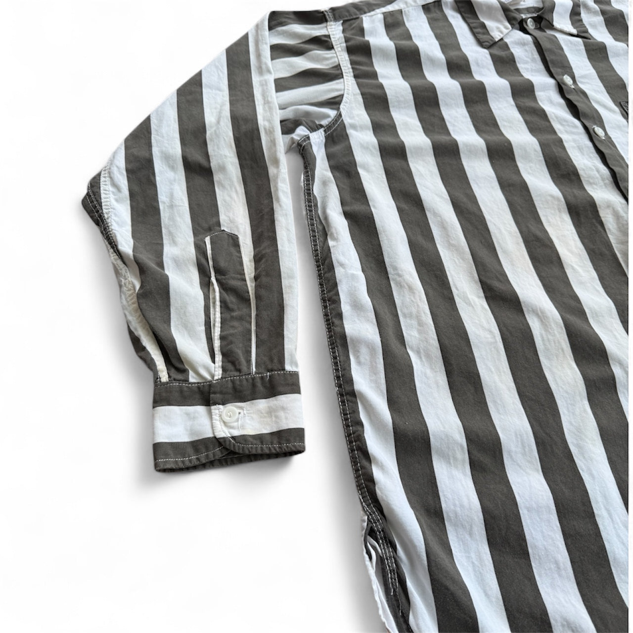Vintage 1940s-50s Wilson Sports Equipment Striped Shirt Made In Usa